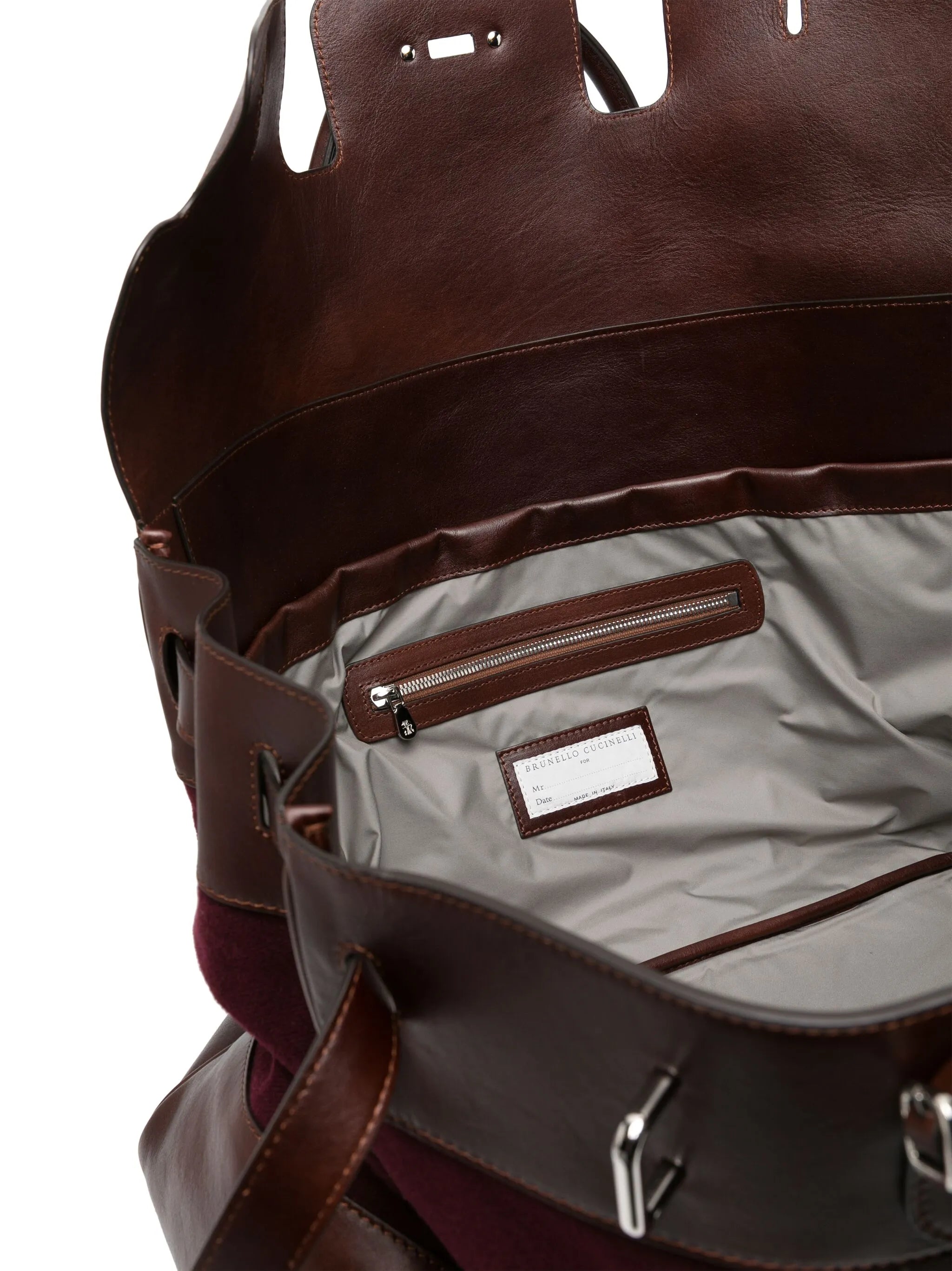 logo-patch foldover holdall