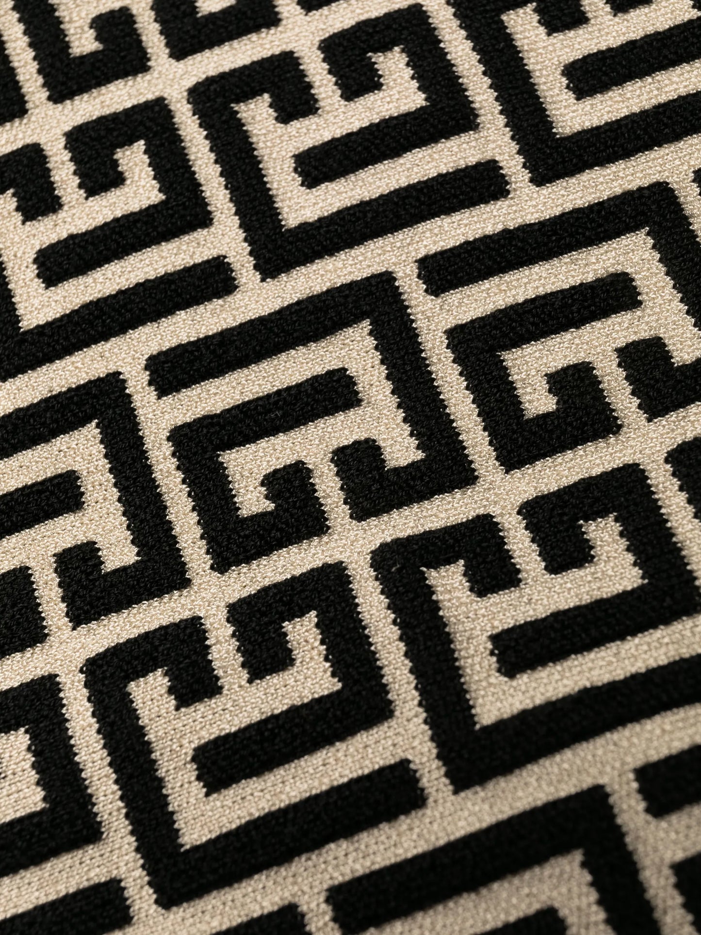 monogram-print wool-blend dress