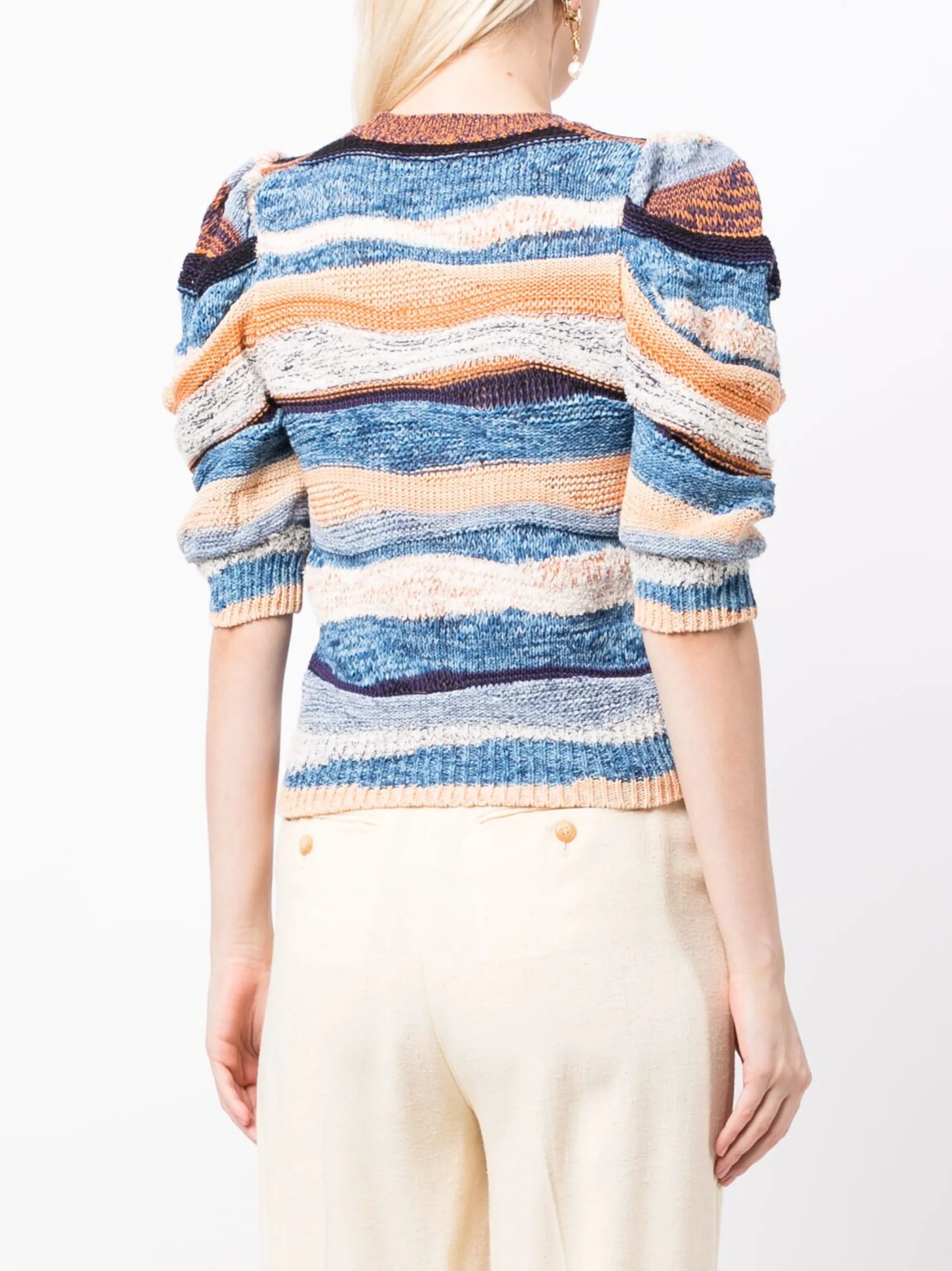 Odie striped knit top