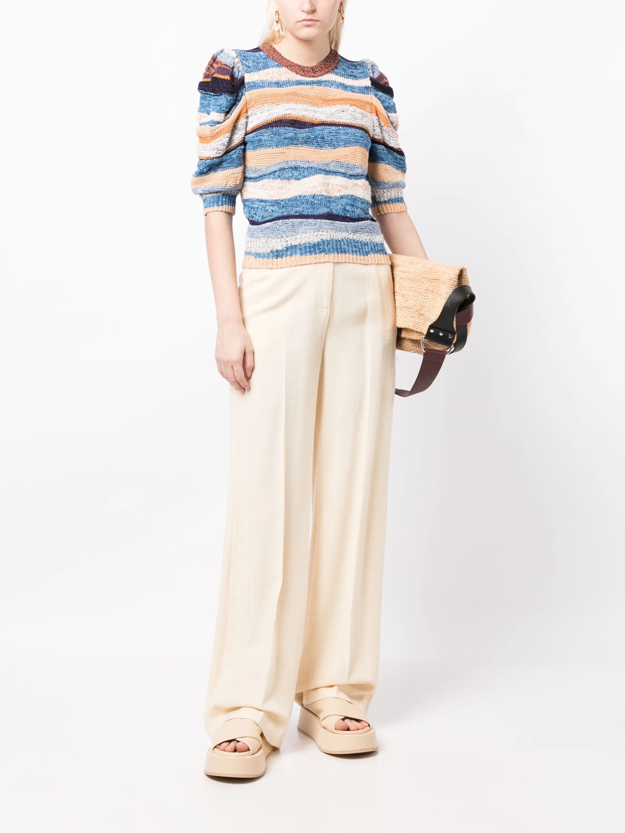 Odie striped knit top