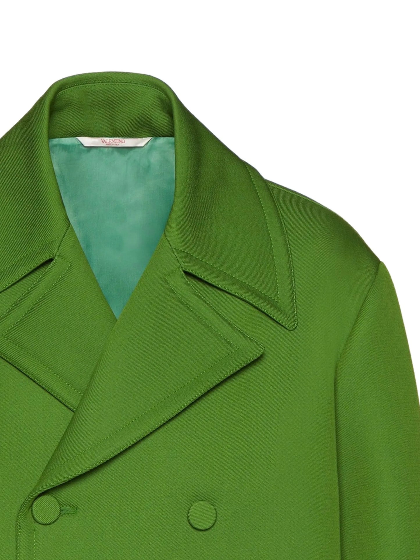 Technical wool peacoat
