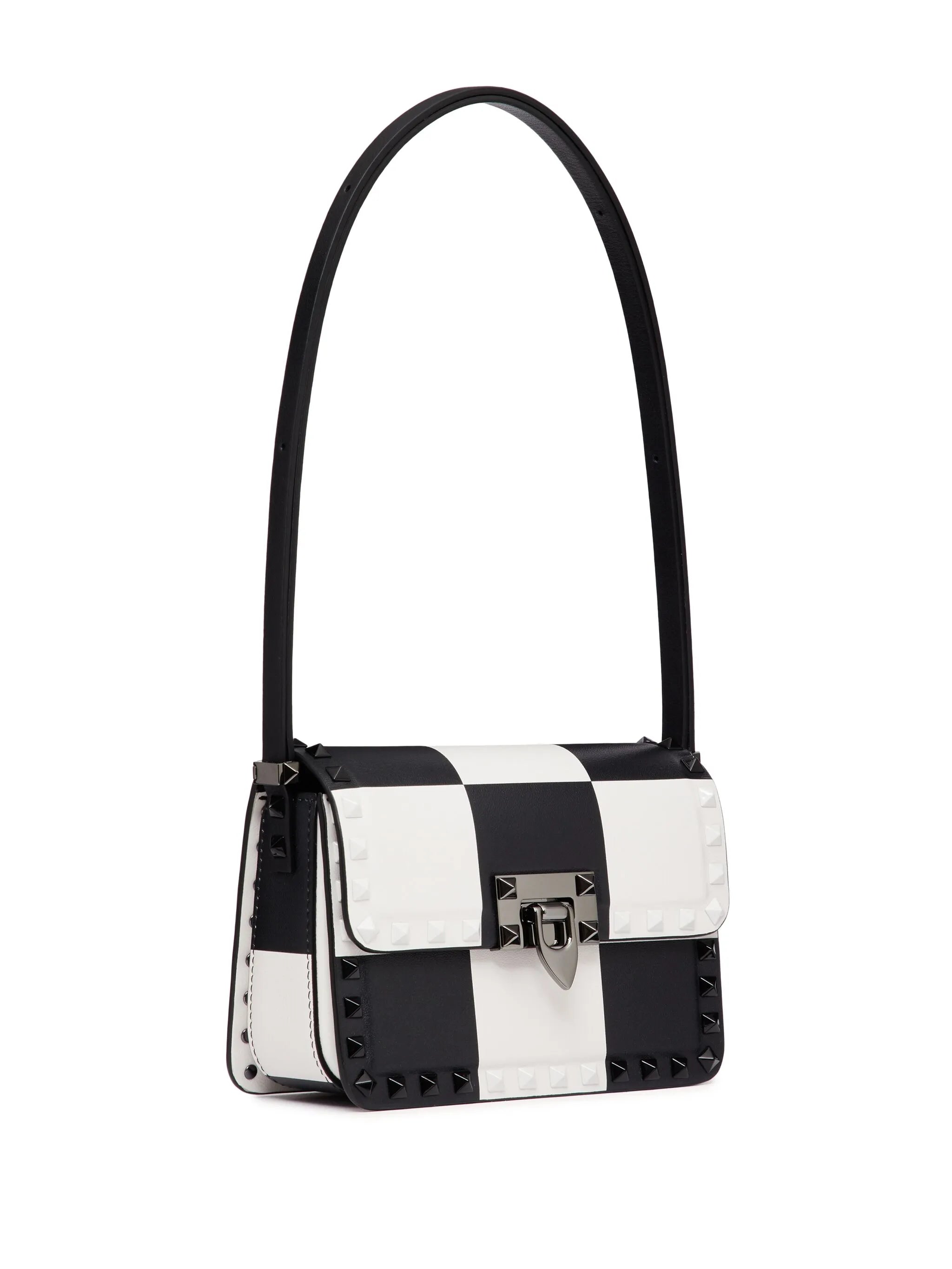 small Rockstud23 chess-print shoulder bag