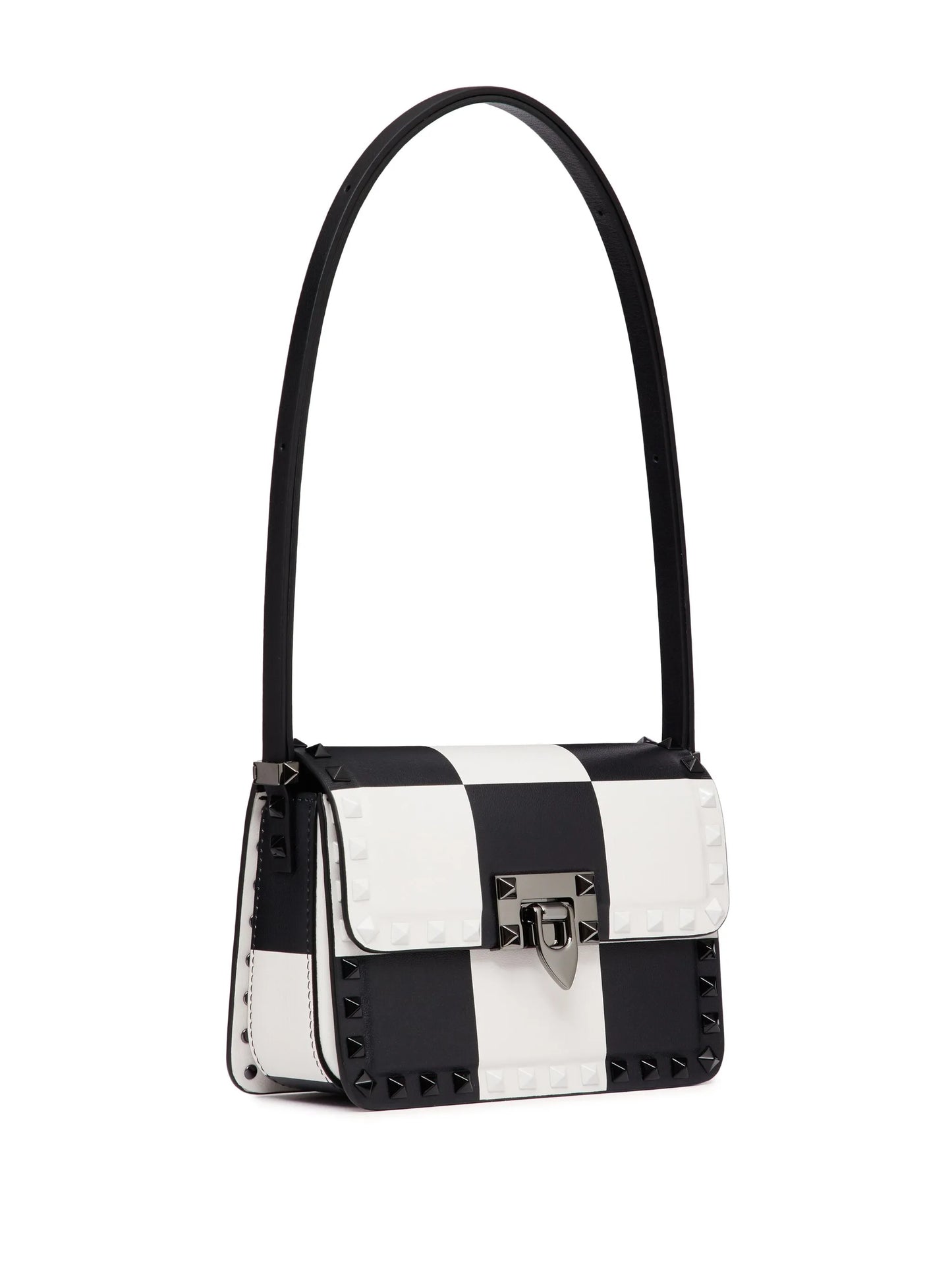 small Rockstud23 chess-print shoulder bag