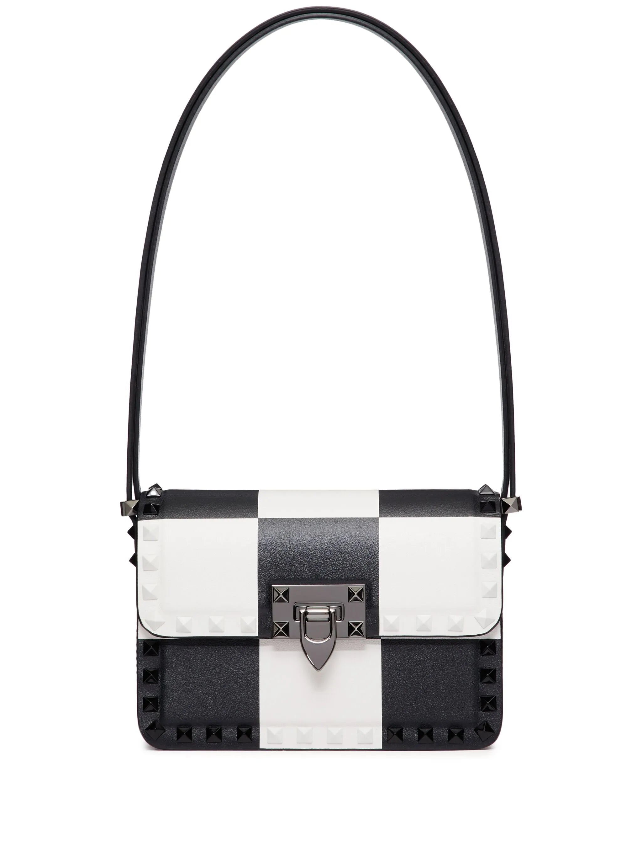 small Rockstud23 chess-print shoulder bag