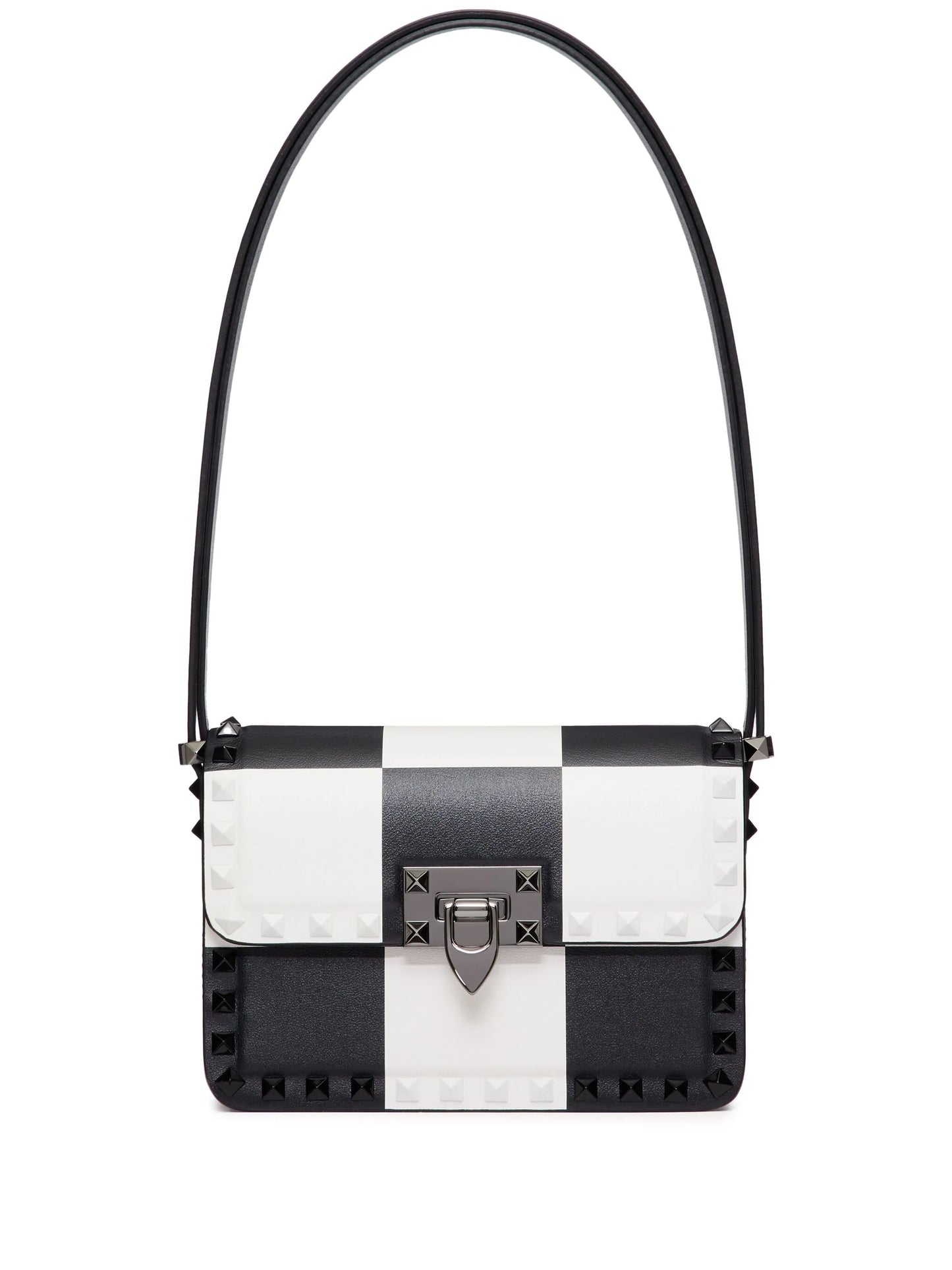 small Rockstud23 chess-print shoulder bag