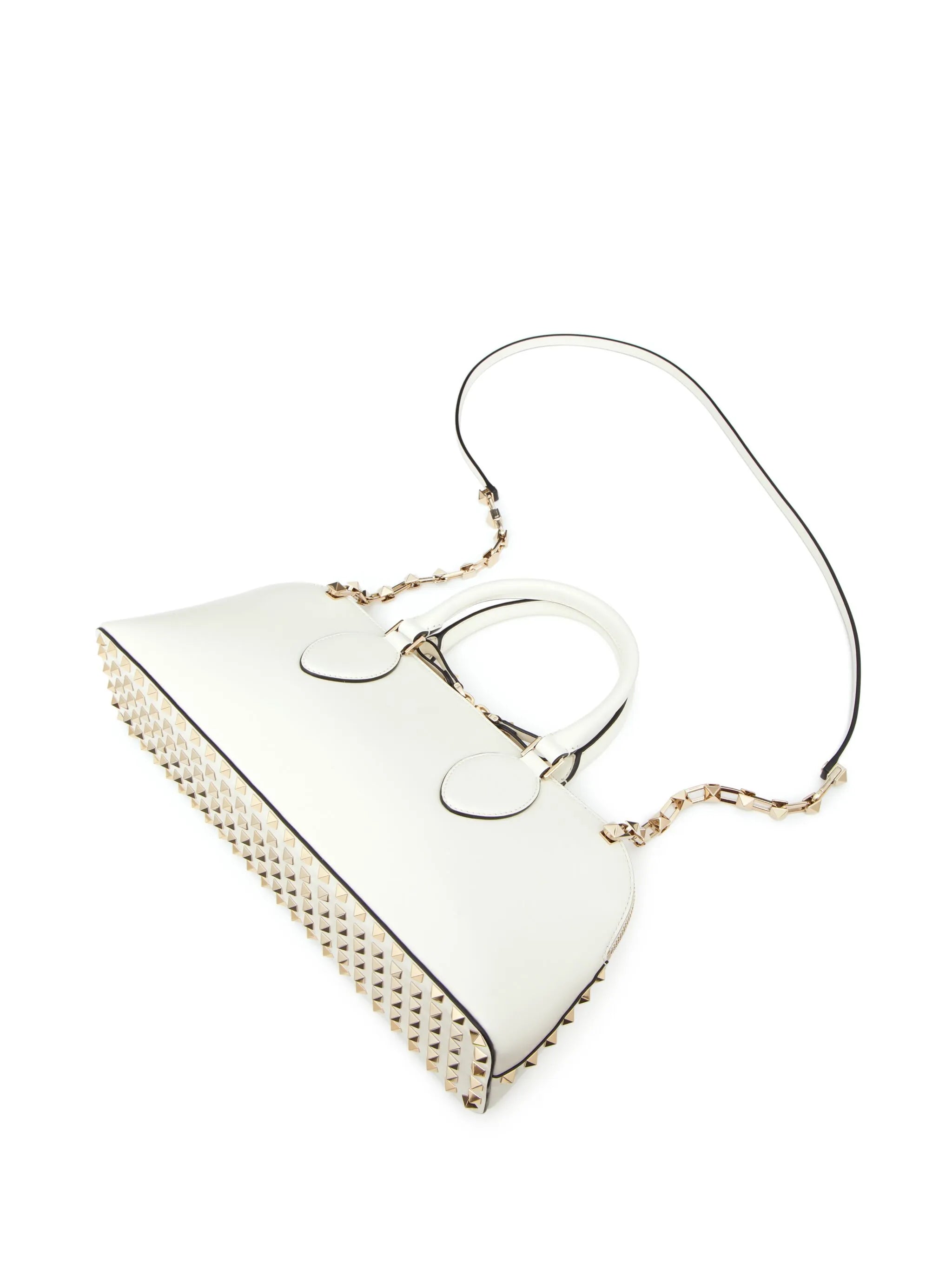 Rockstud leather handbag