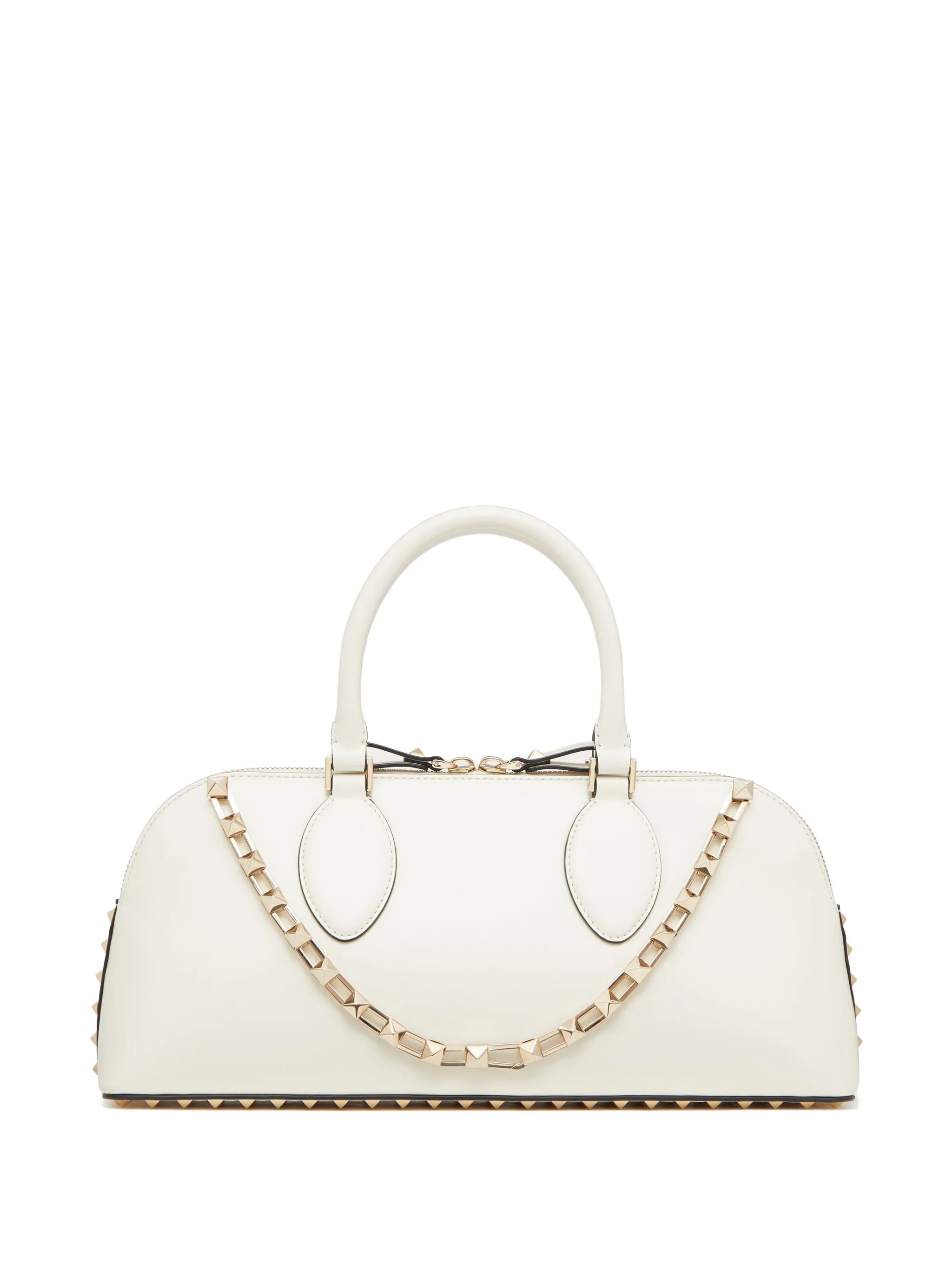 Rockstud leather handbag