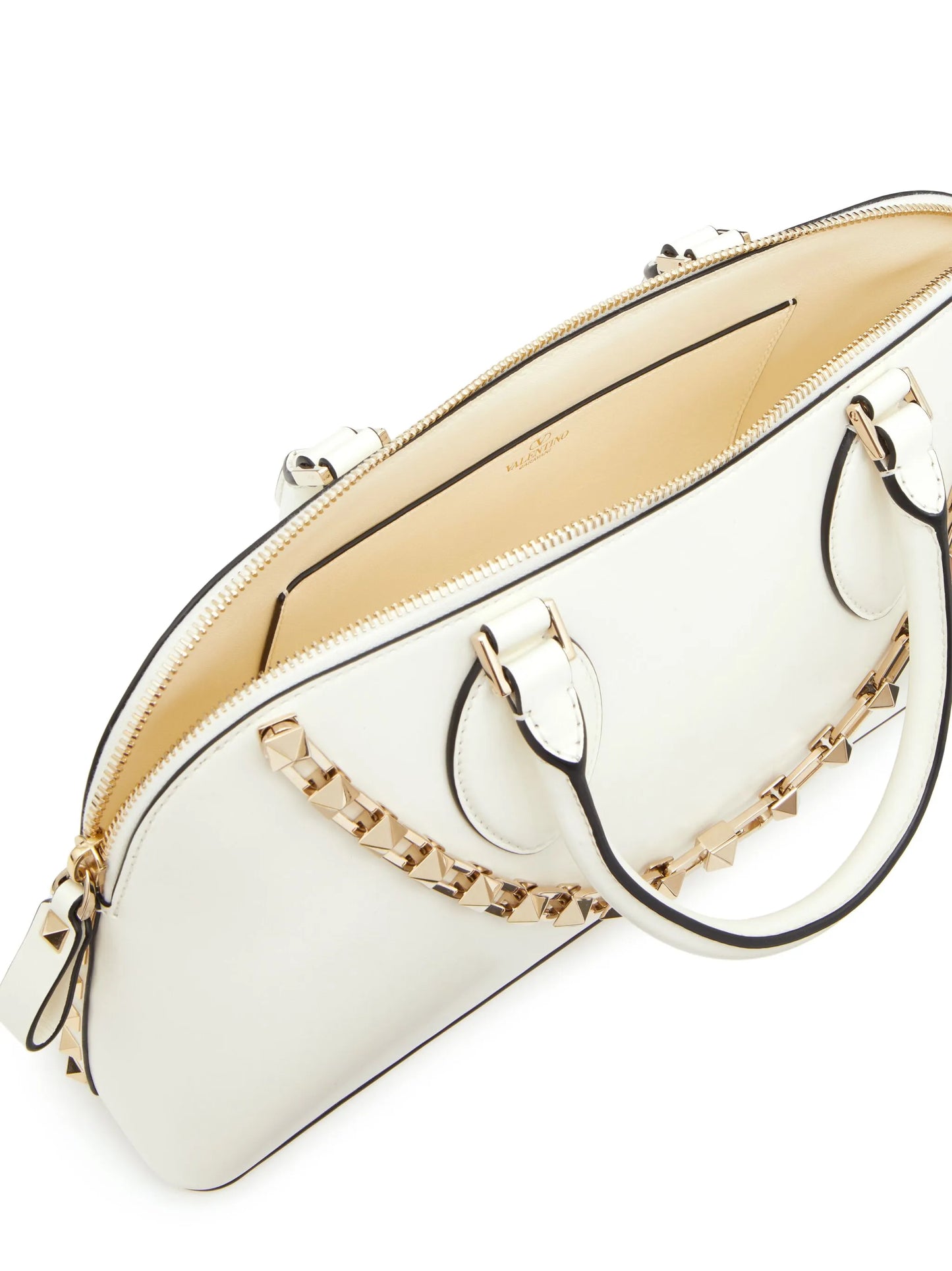 Rockstud leather handbag