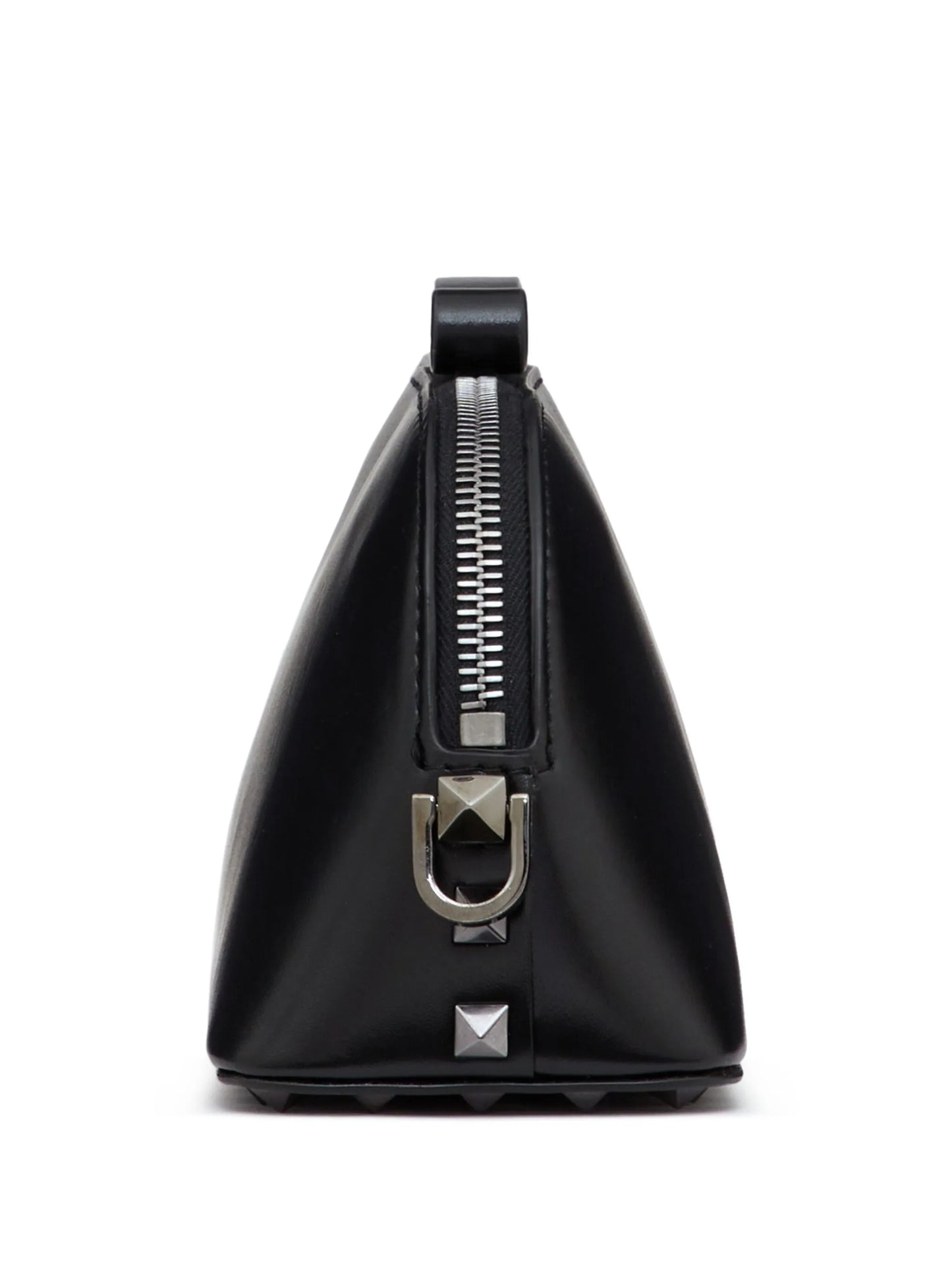 Rockstud leather clutch bag