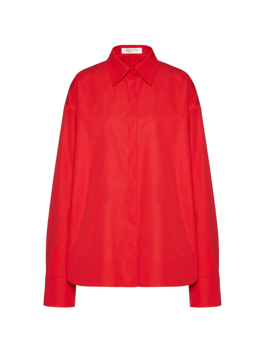 compact popeline cotton shirt