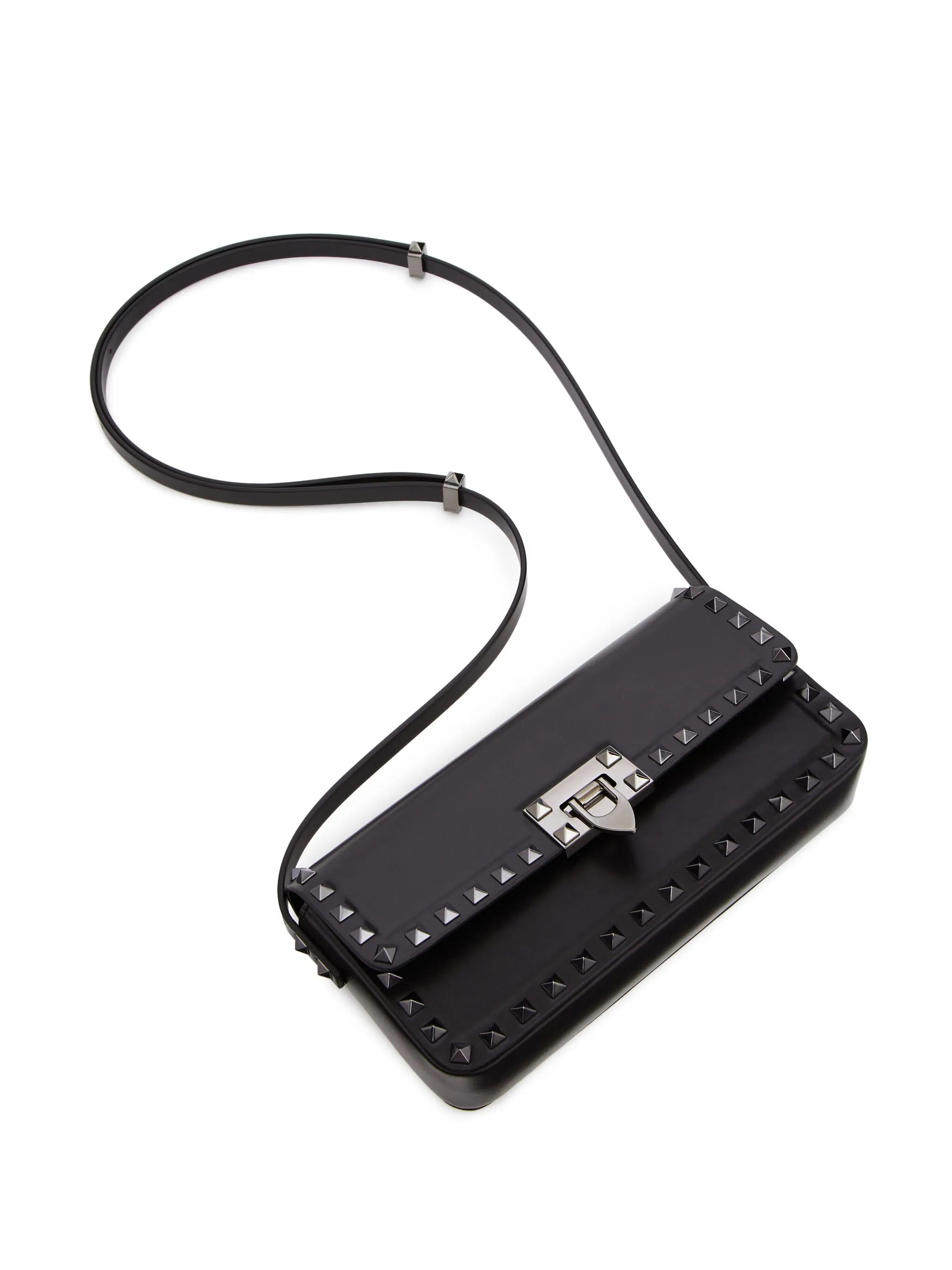 Rockstud23 E/W leather shoulder bag