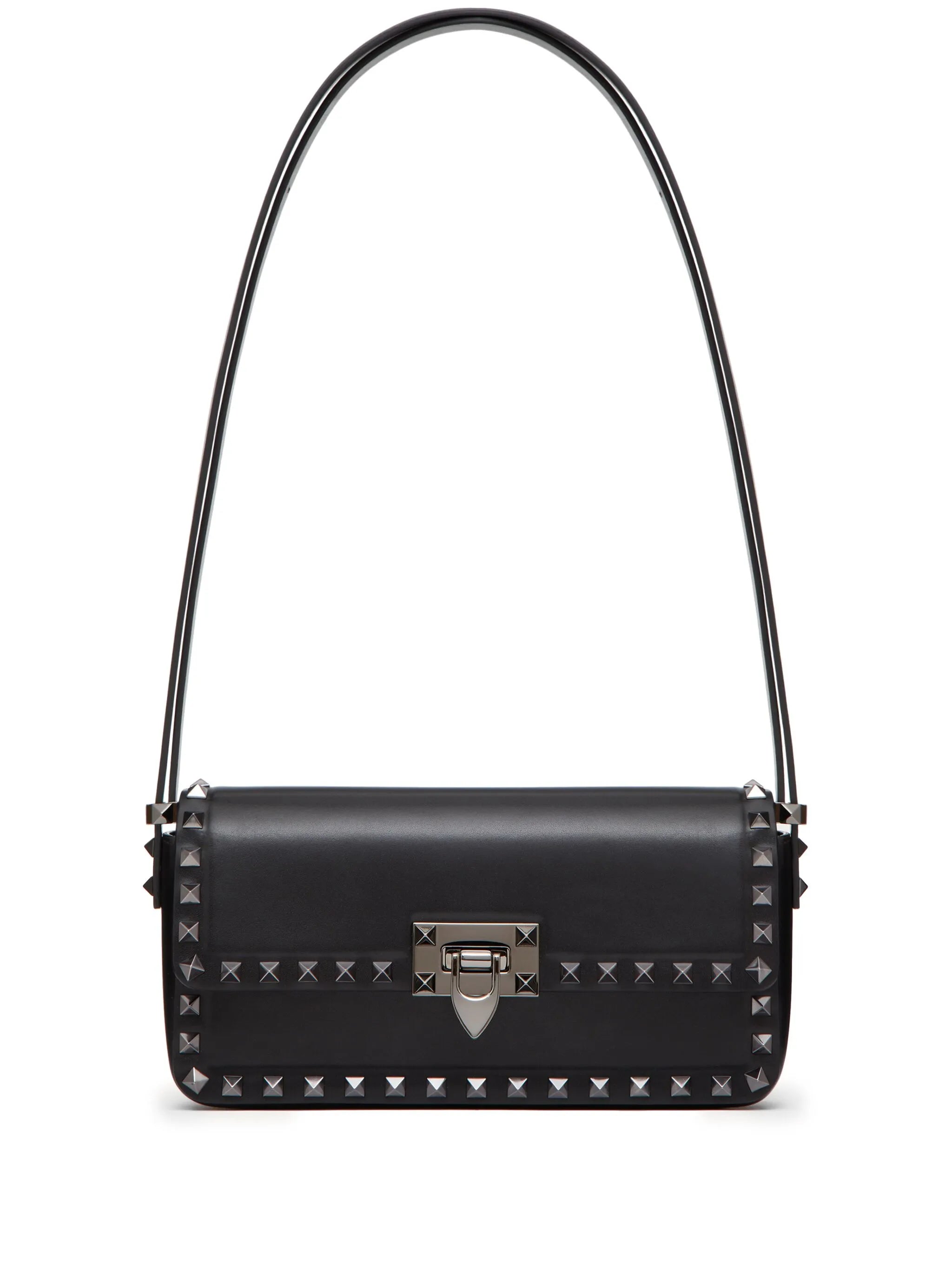 Rockstud23 E/W leather shoulder bag