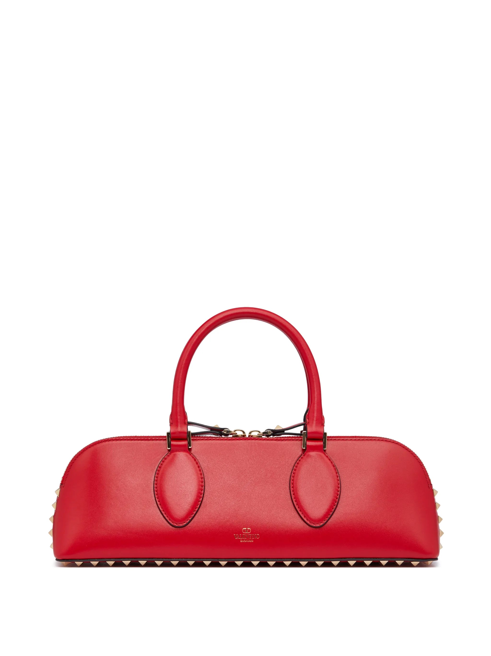 Rockstud E/W leather handbag