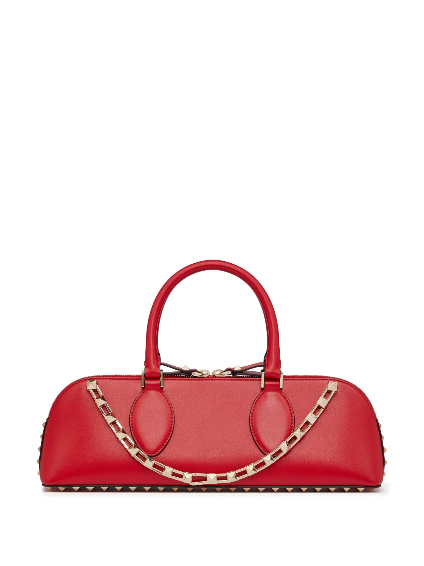 Rockstud E/W leather handbag