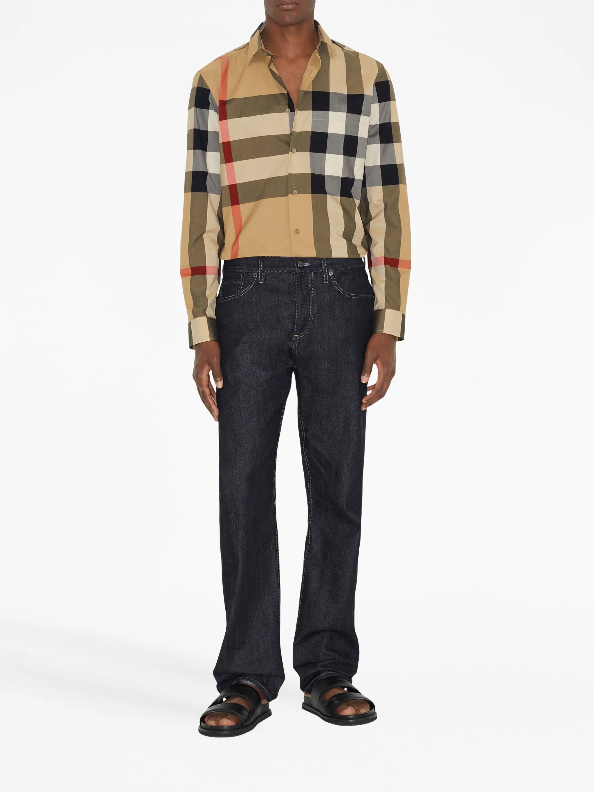 checkered cotton shirt