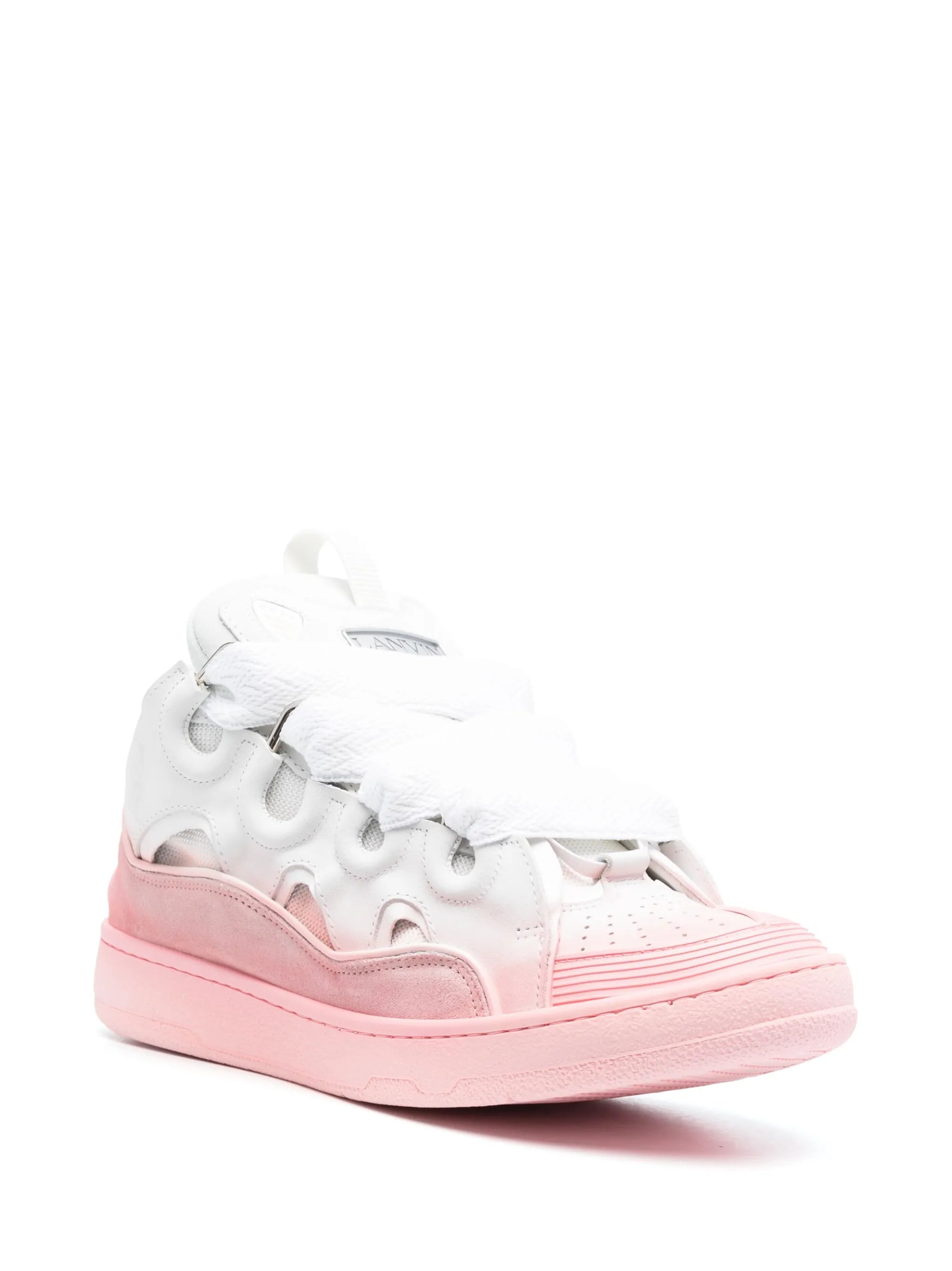 Curb gradient-effect sneakers
