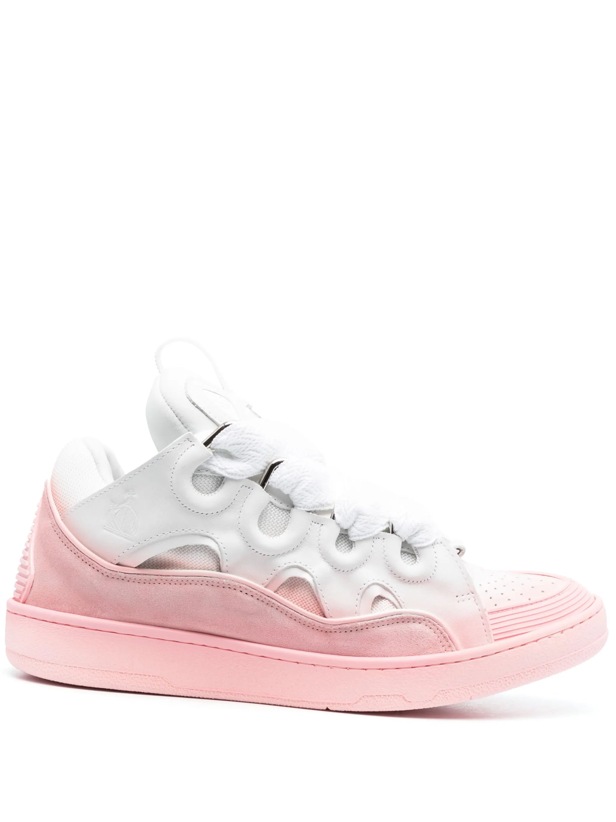 Curb gradient-effect sneakers