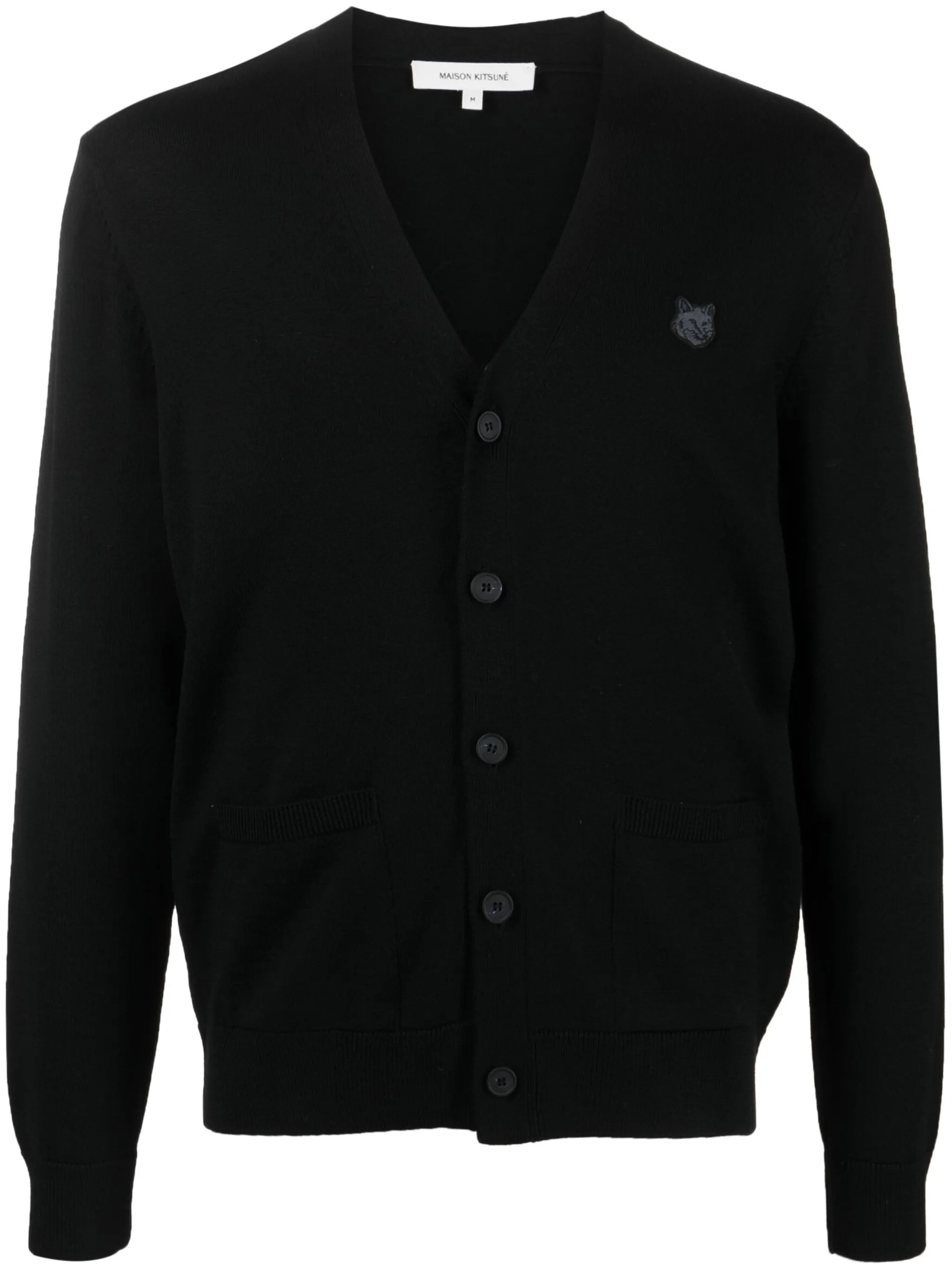 V-neck wool cardigan