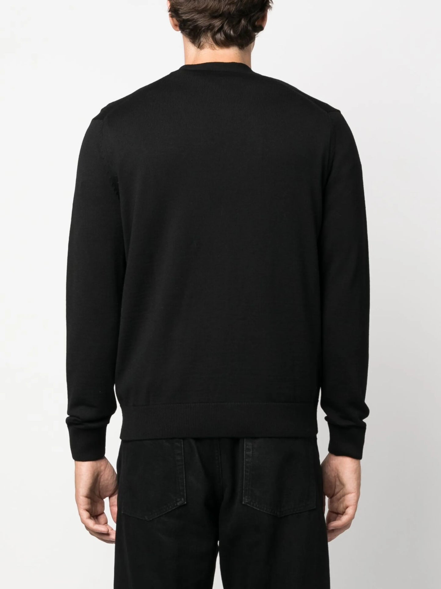 V-neck wool cardigan