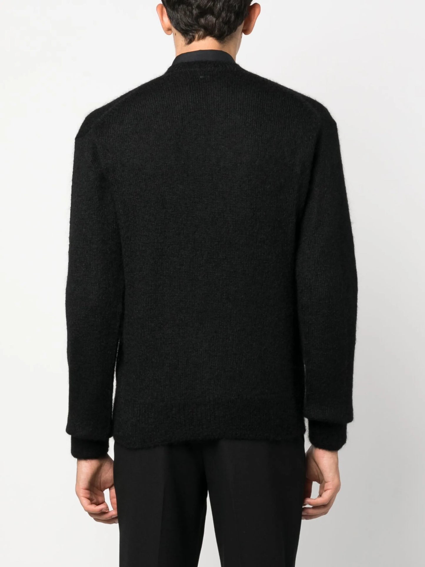 V-neck knitted jumper