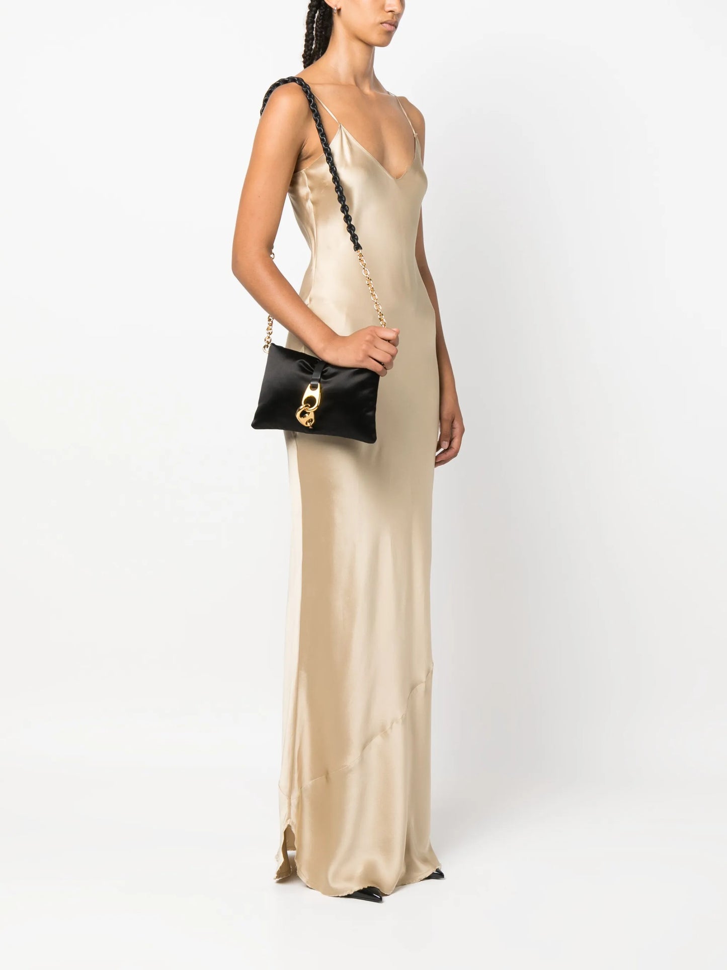 small Carine silk-satin crossbody bag
