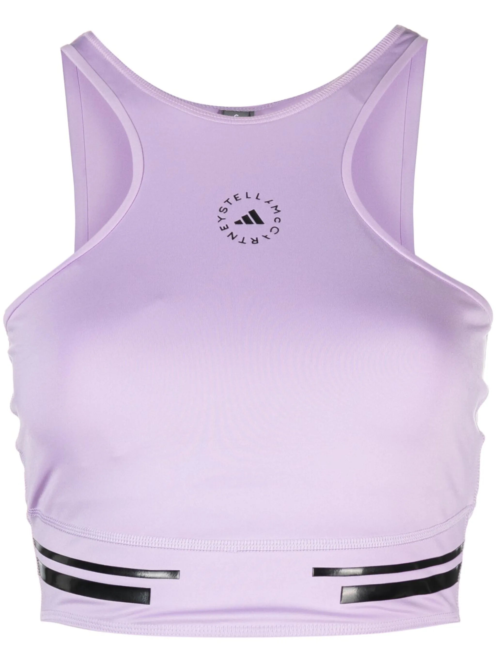 Truepace Running logo-print cropped top