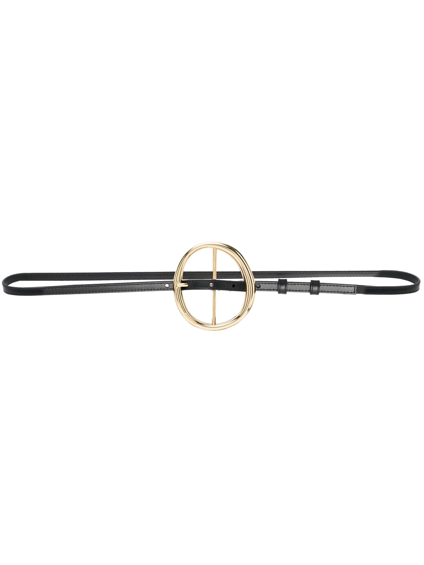 buckle-fastening leather belt