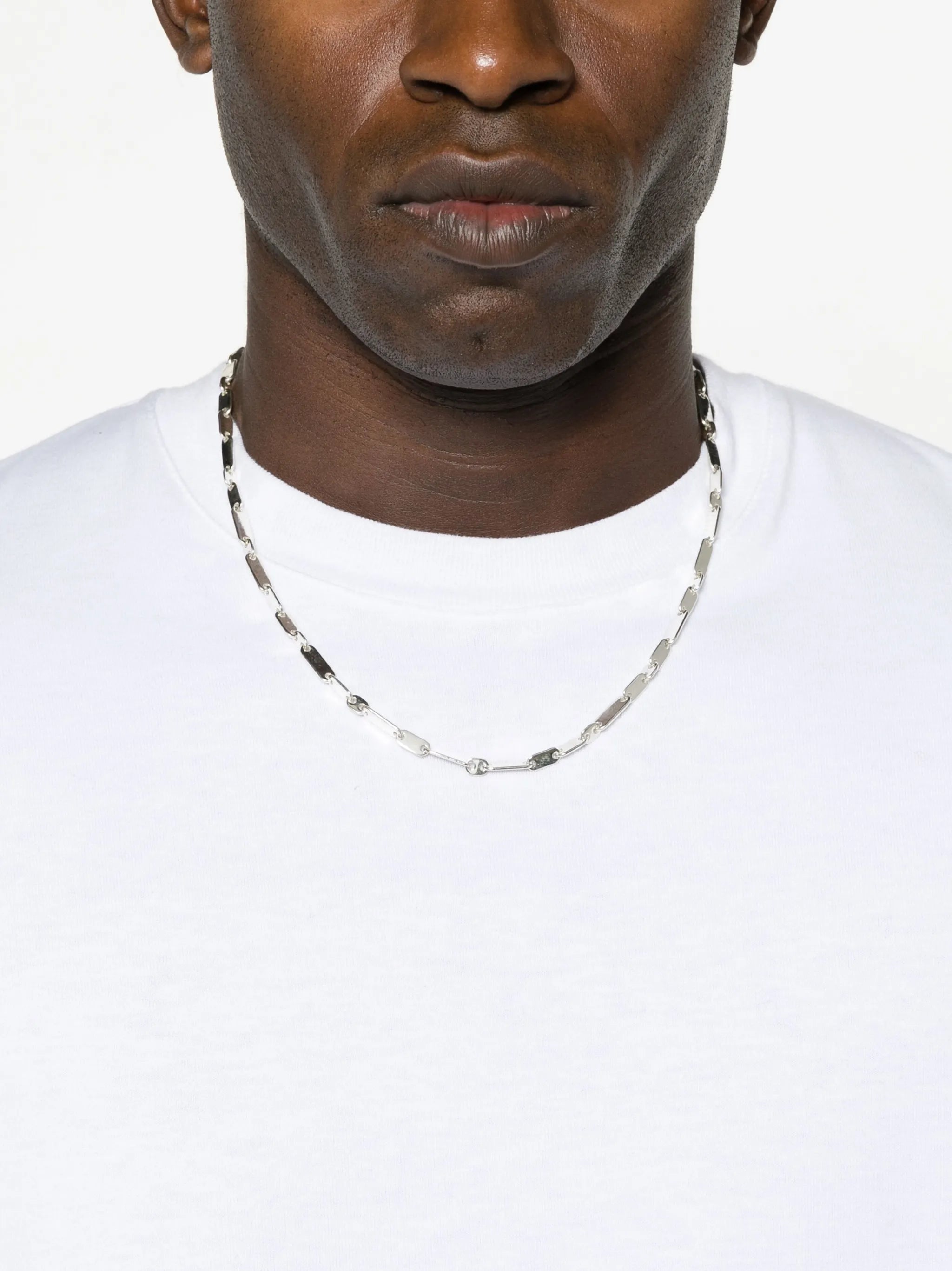 Monolinka logo-engraved necklace