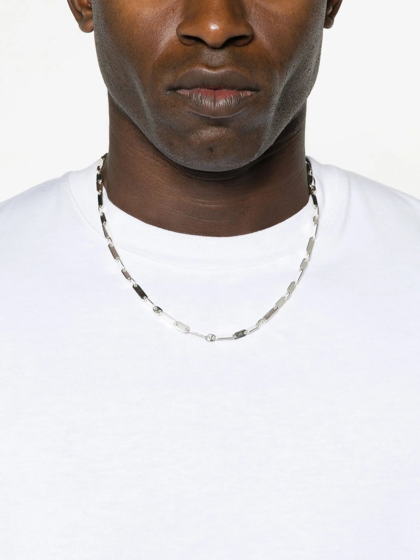 Monolinka logo-engraved necklace