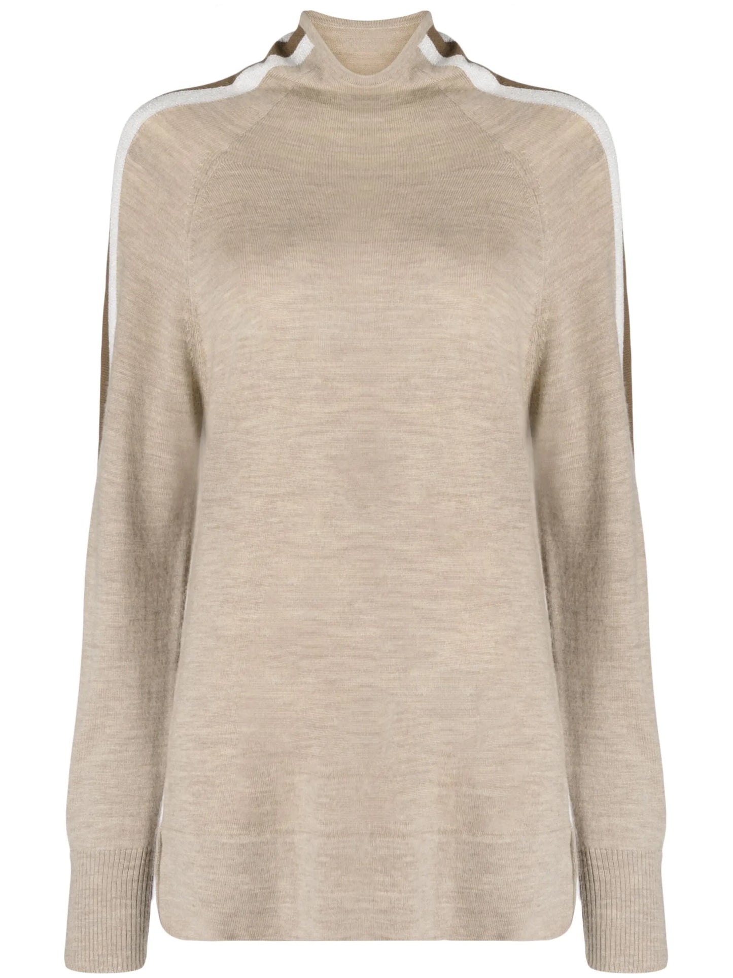 stripe-detail long-sleeve jumper