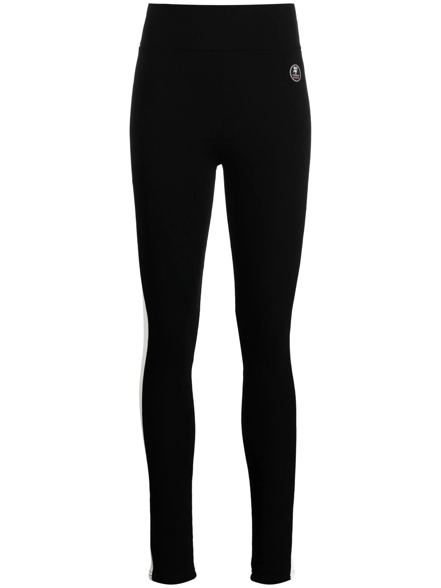 Voss striped merino-blend ski leggings