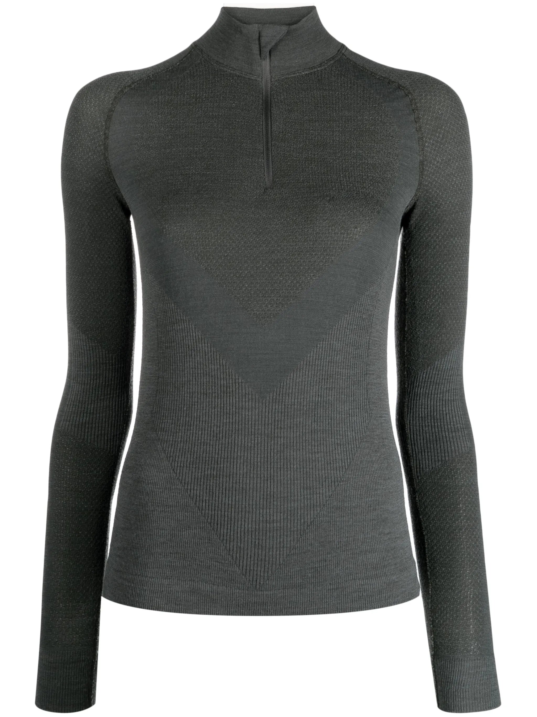panelled piqué ski base layer