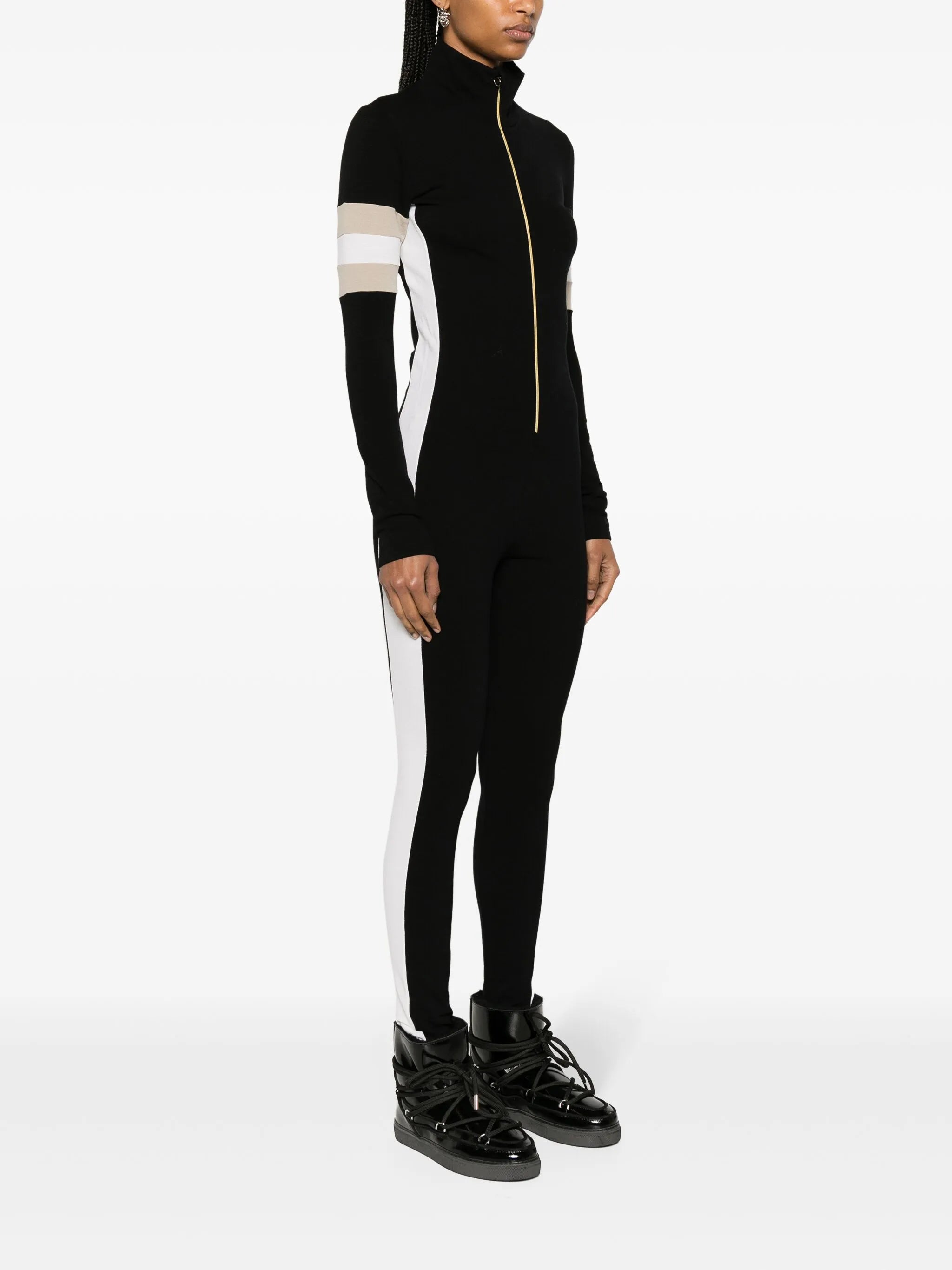 merino wool-blend ski jumpsuit