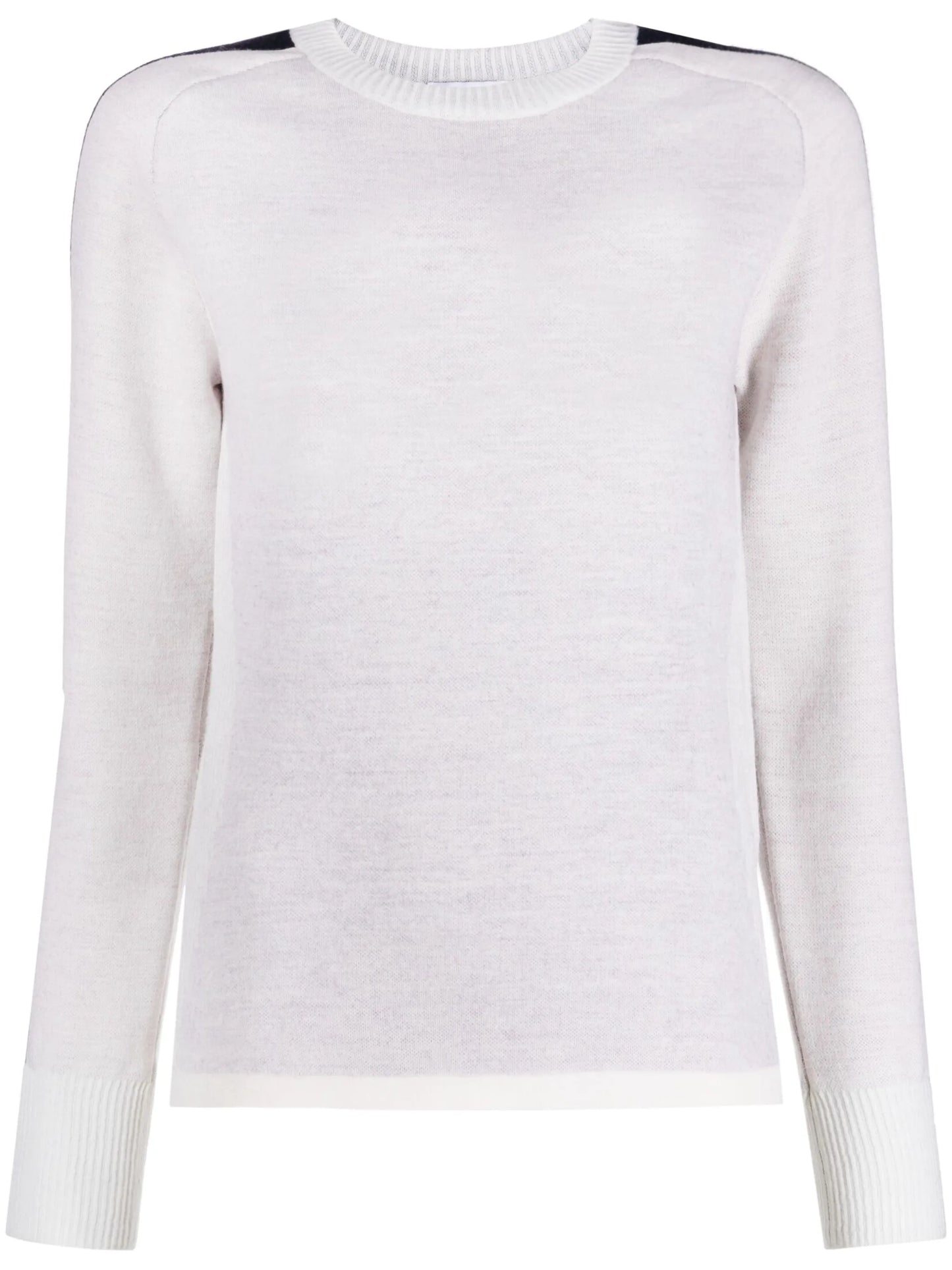striped merino-piqué ski top