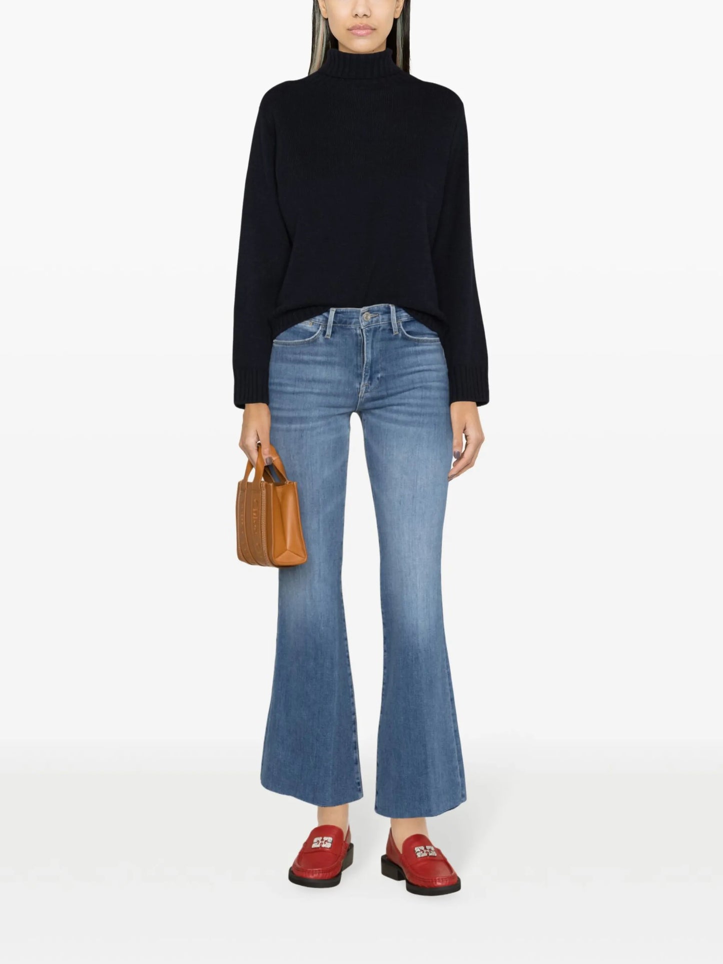 Le Easy Flare frayed jeans