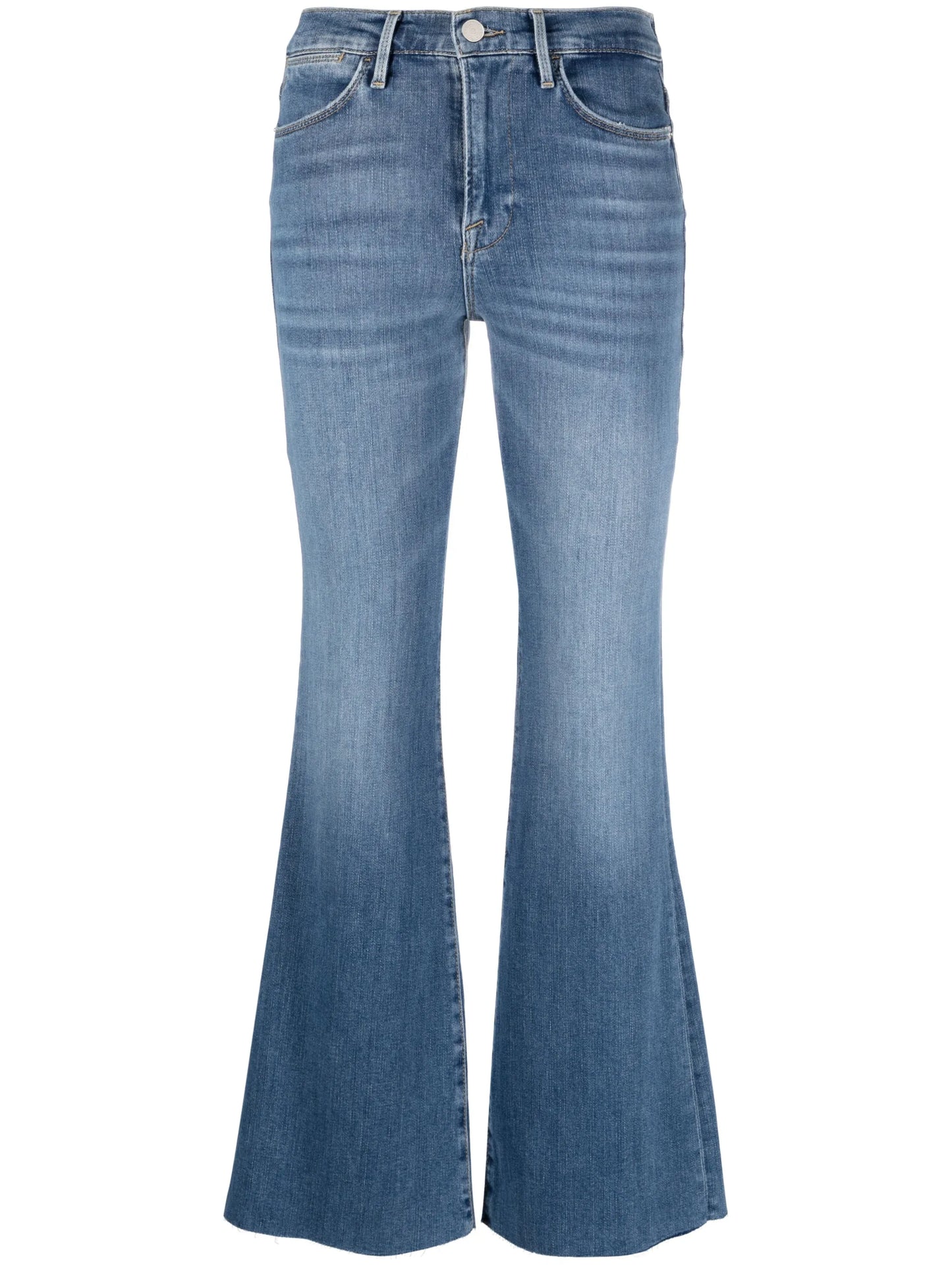 Le Easy Flare frayed jeans