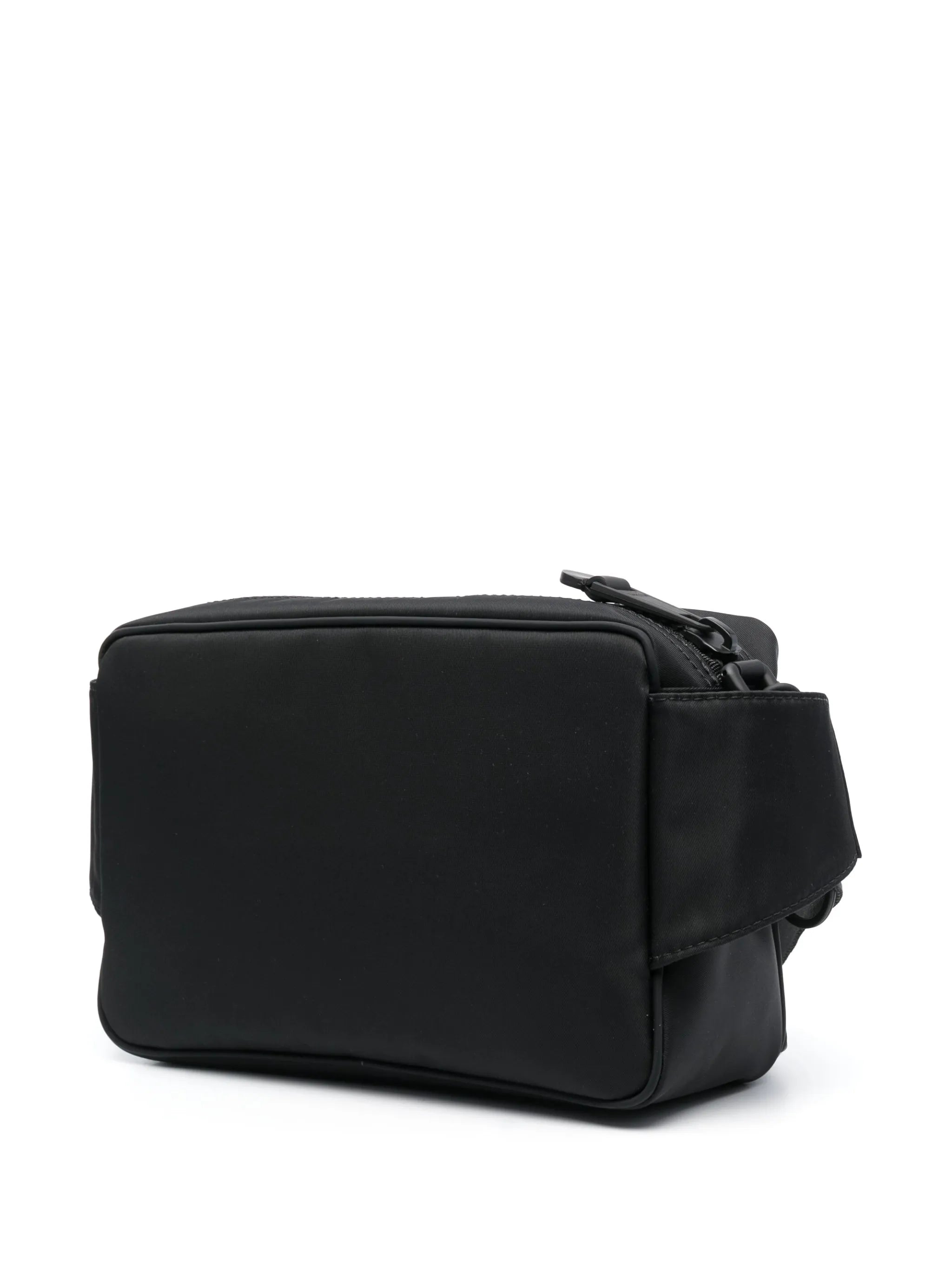 logo-embossed zipped belt bag