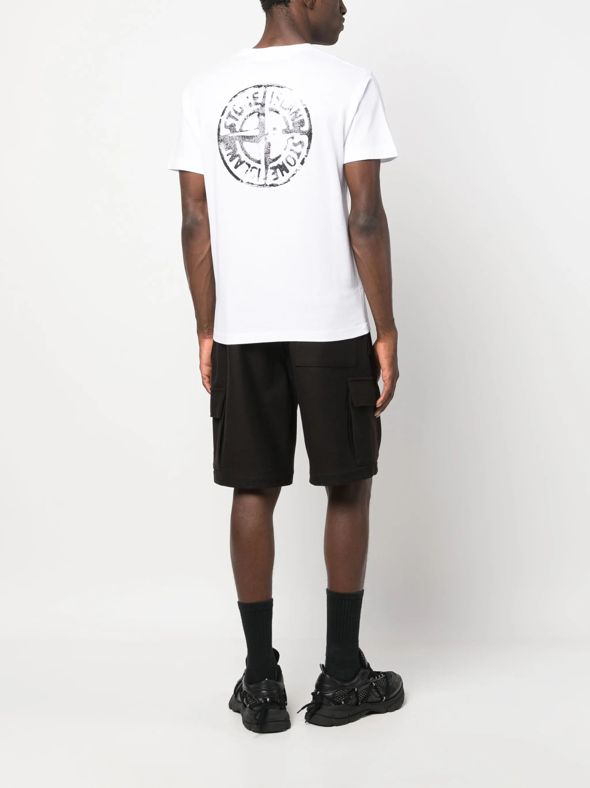 Compass logo-print cotton T-shirt