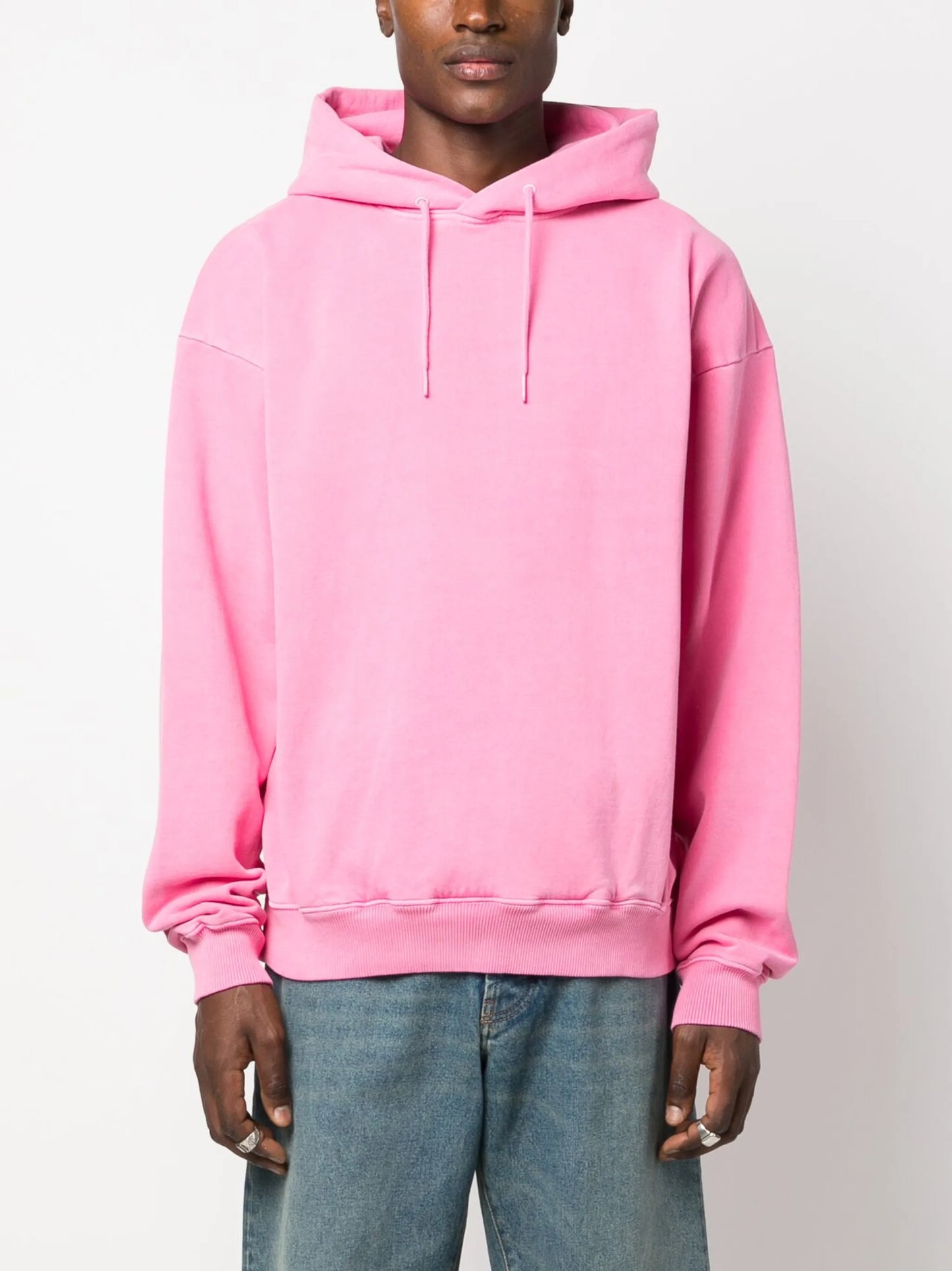 logo-print cotton hoodie