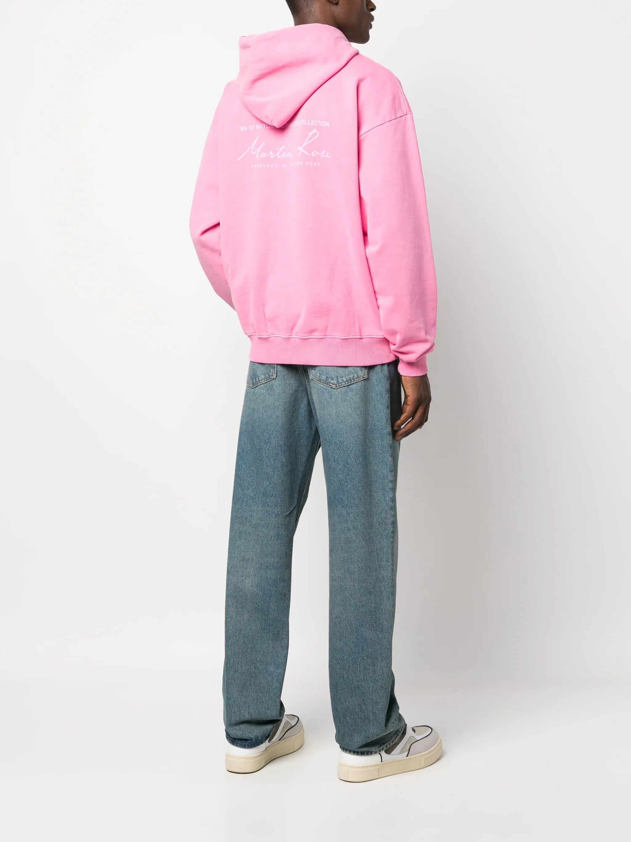 logo-print cotton hoodie