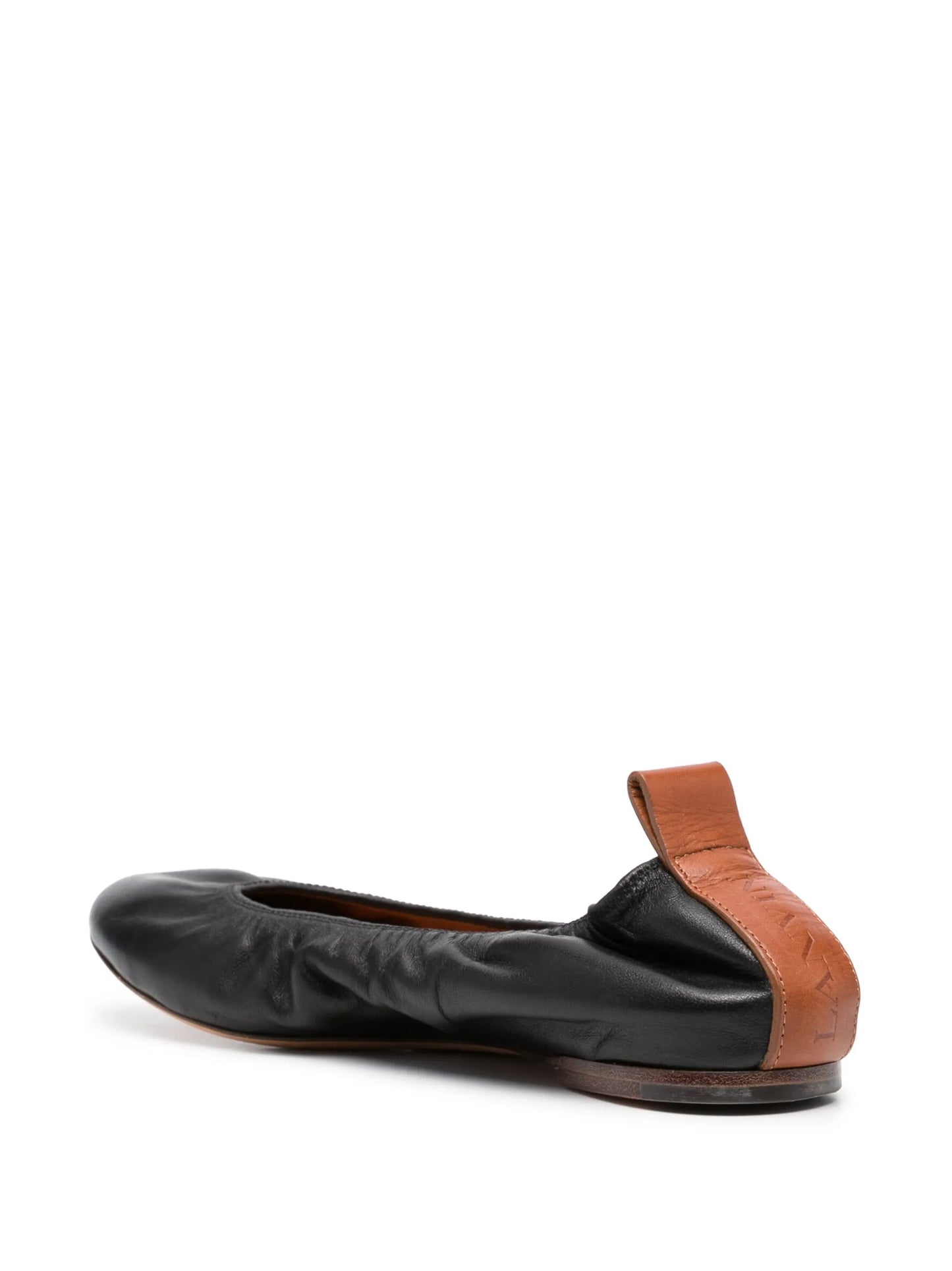 leather ballerina shoes