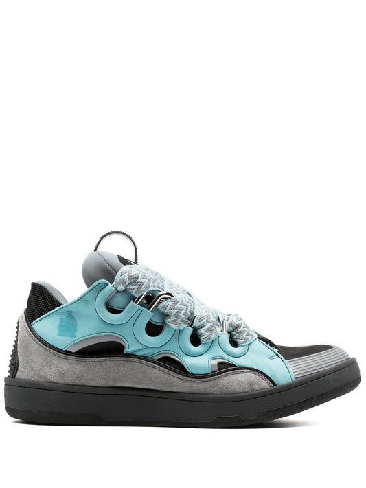 Curb leather sneakers