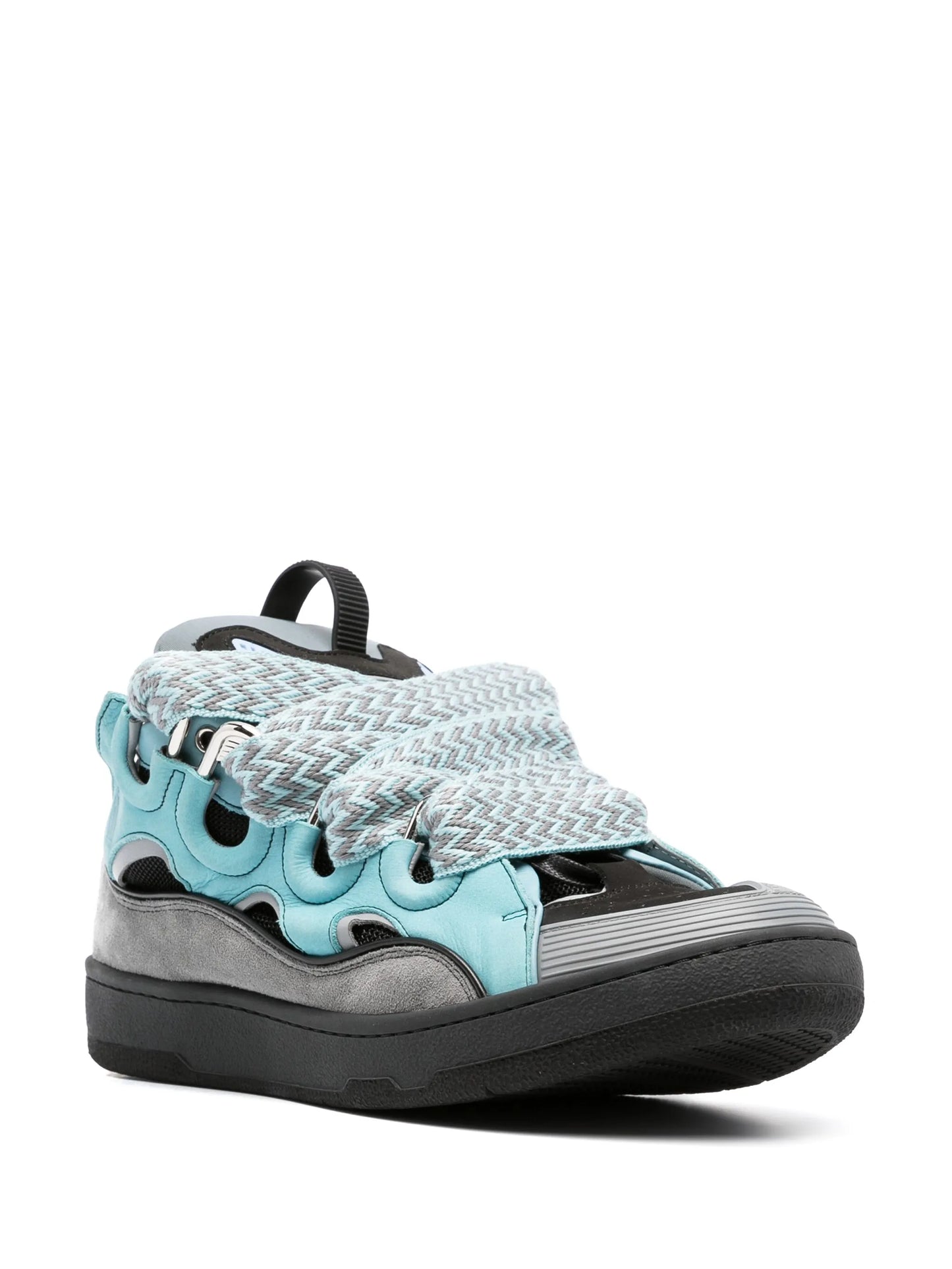 Curb leather sneakers