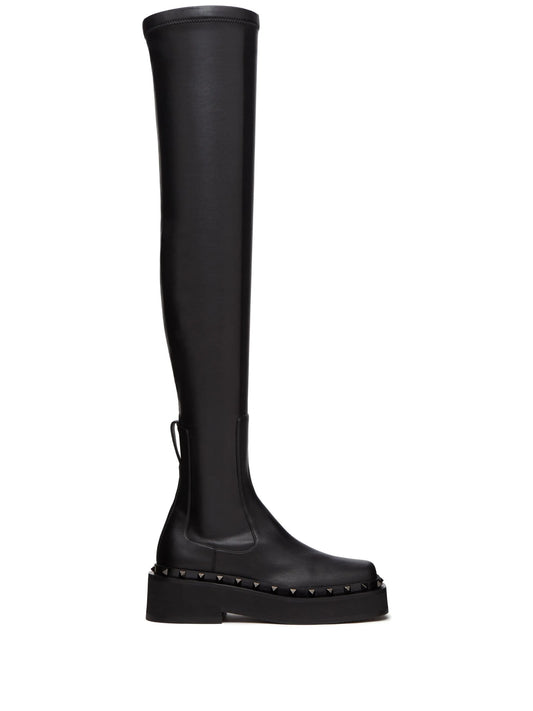 50mm Rockstud M-Way over-the-knee boots