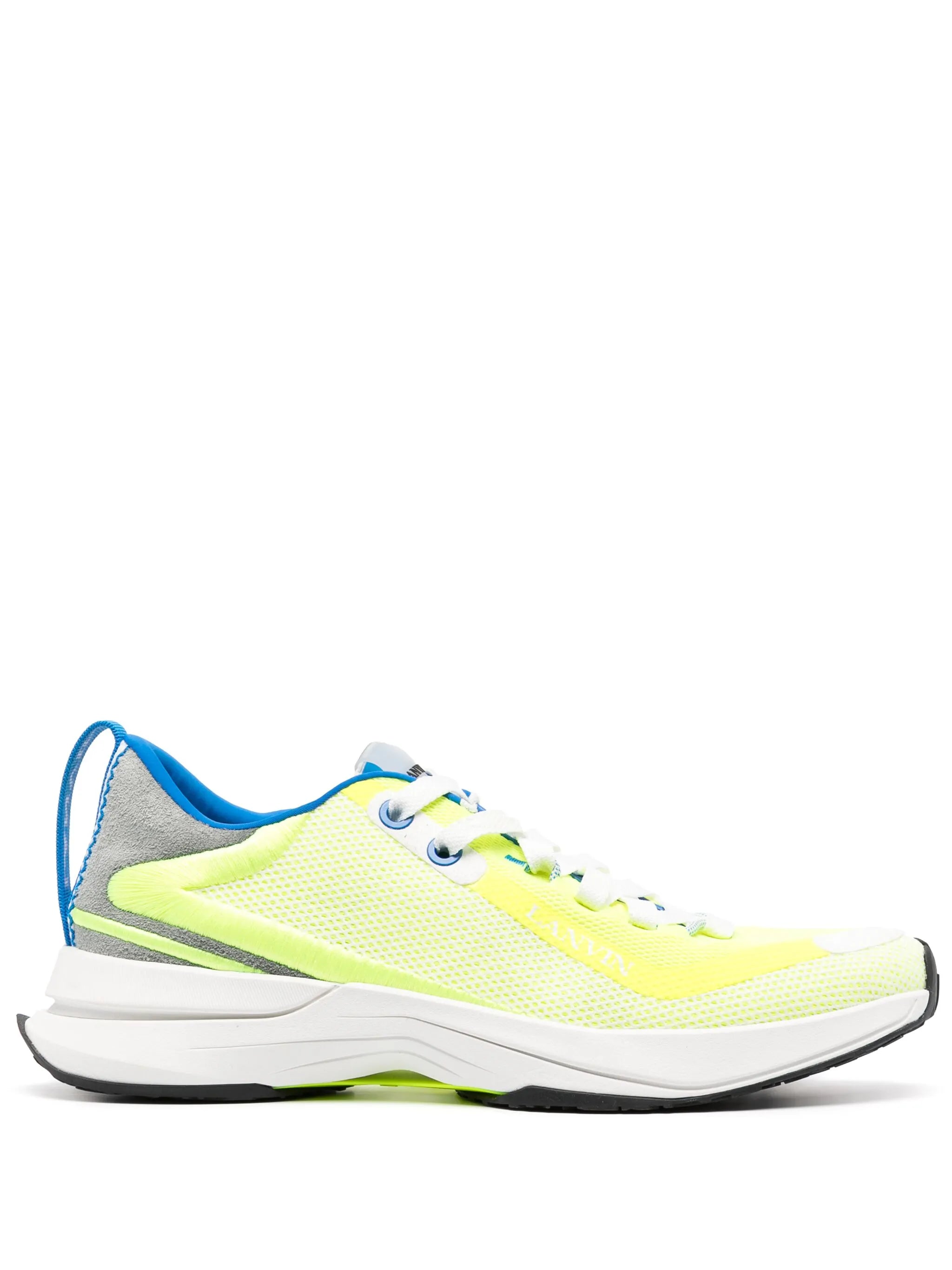 logo-detail mesh sneakers