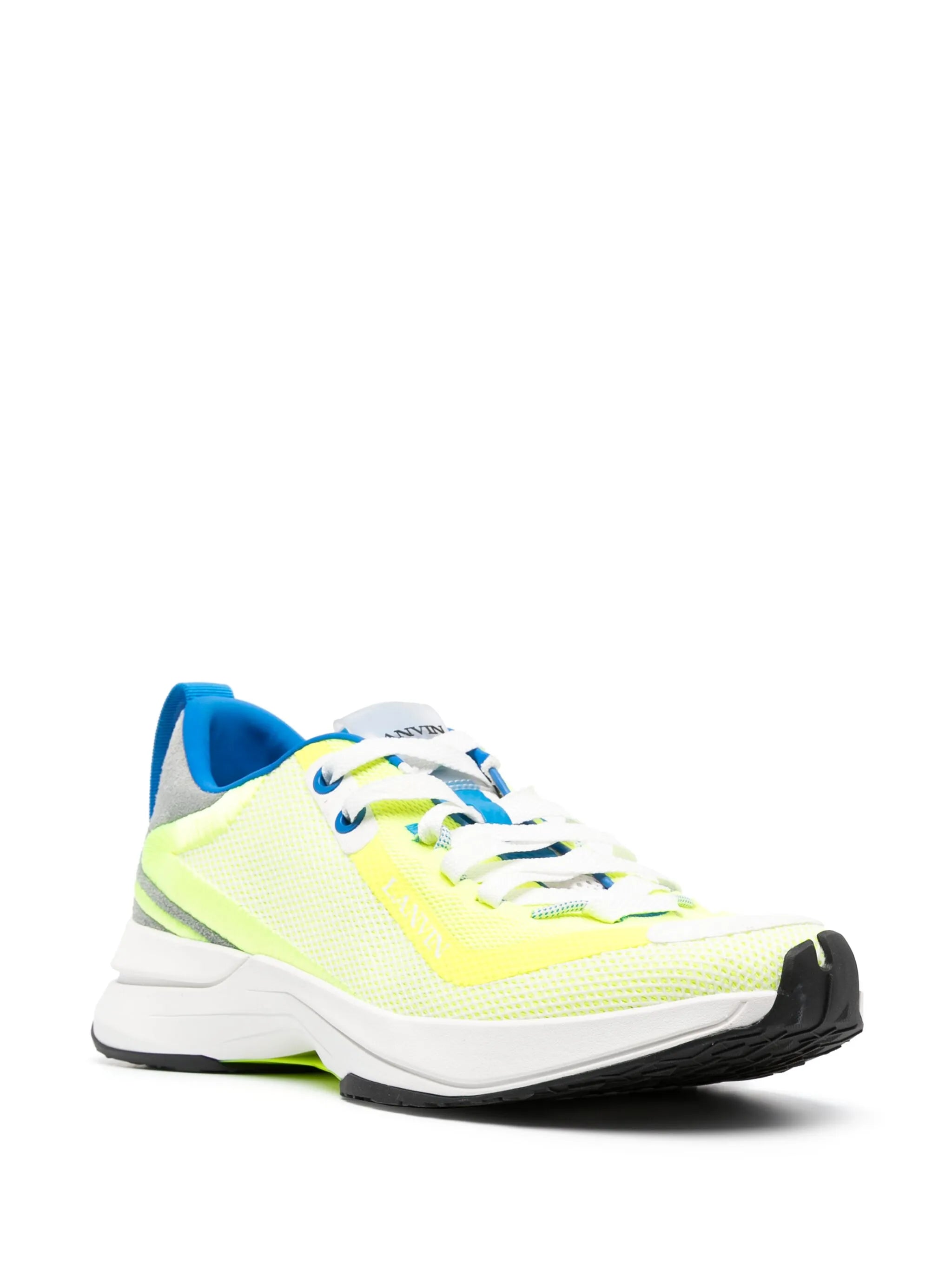 logo-detail mesh sneakers