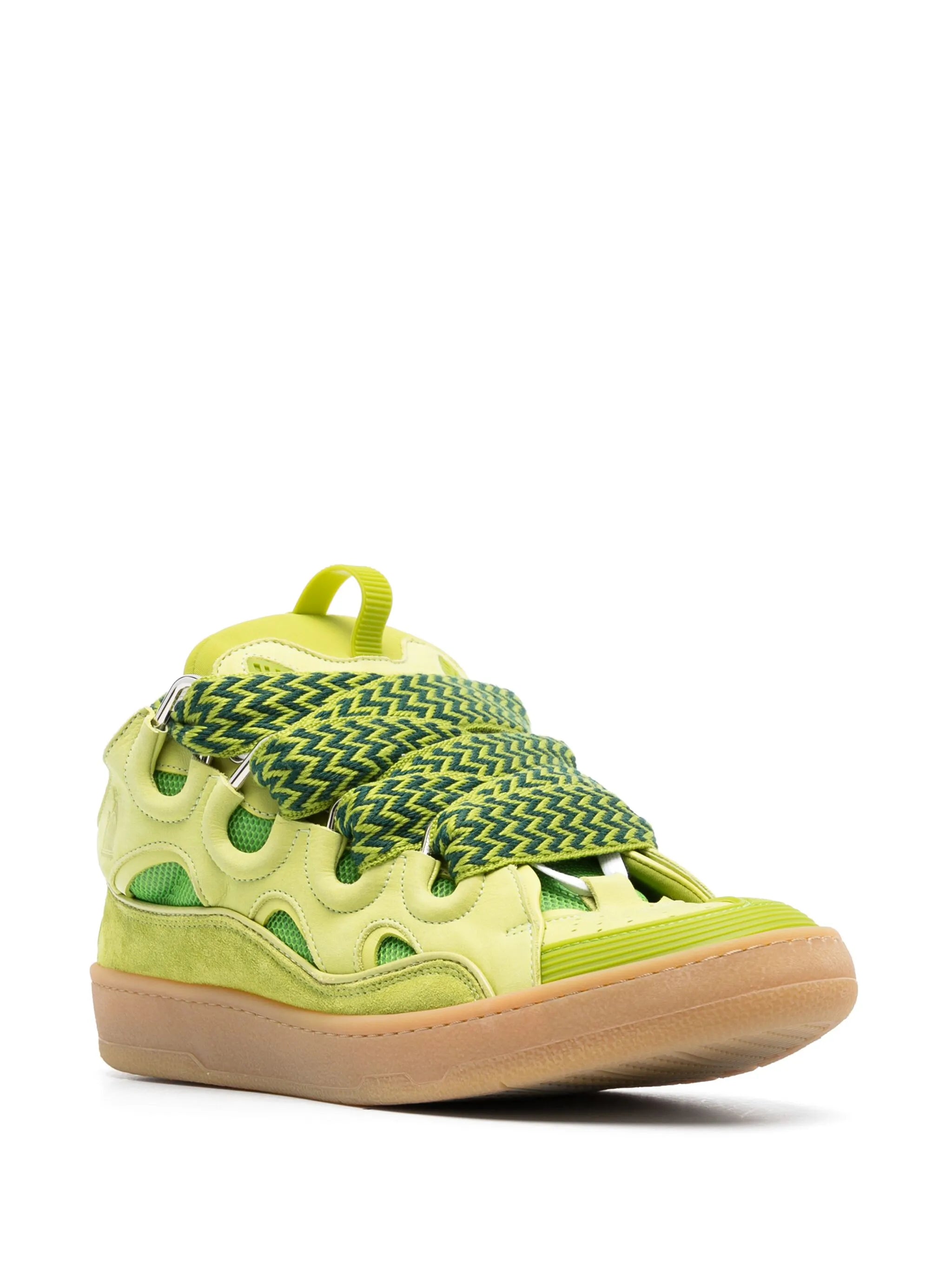 Curb leather sneakers