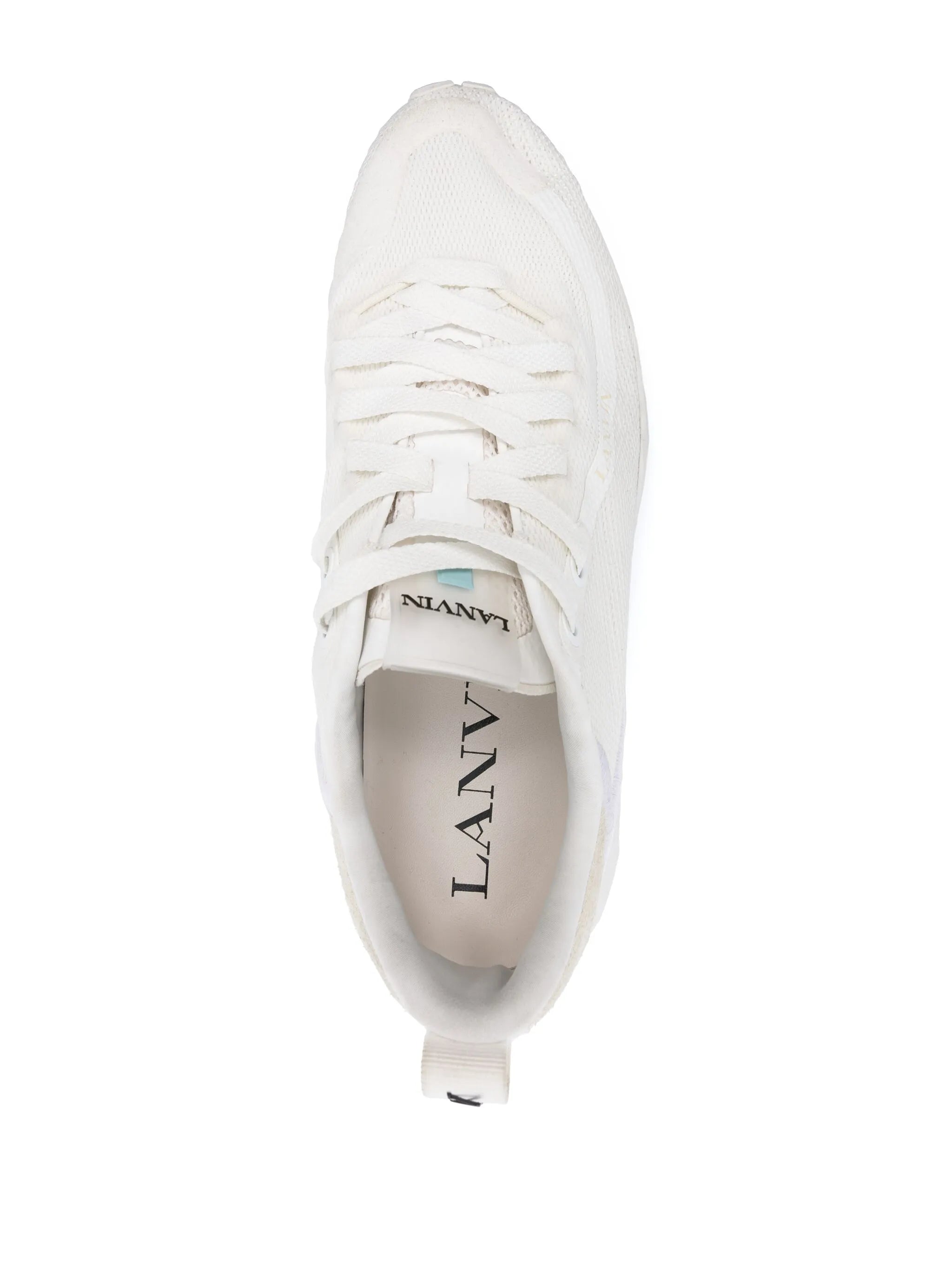 logo-detail mesh sneakers