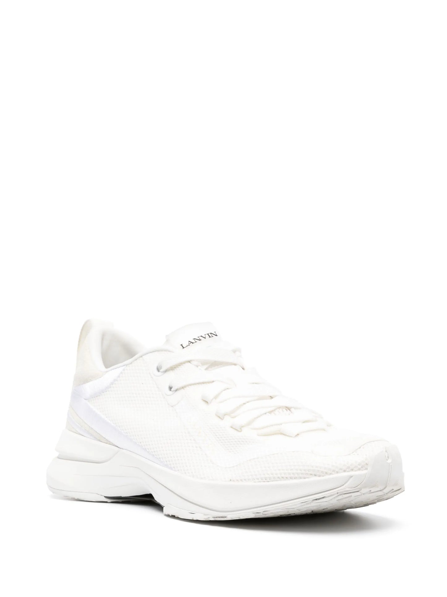 logo-detail mesh sneakers