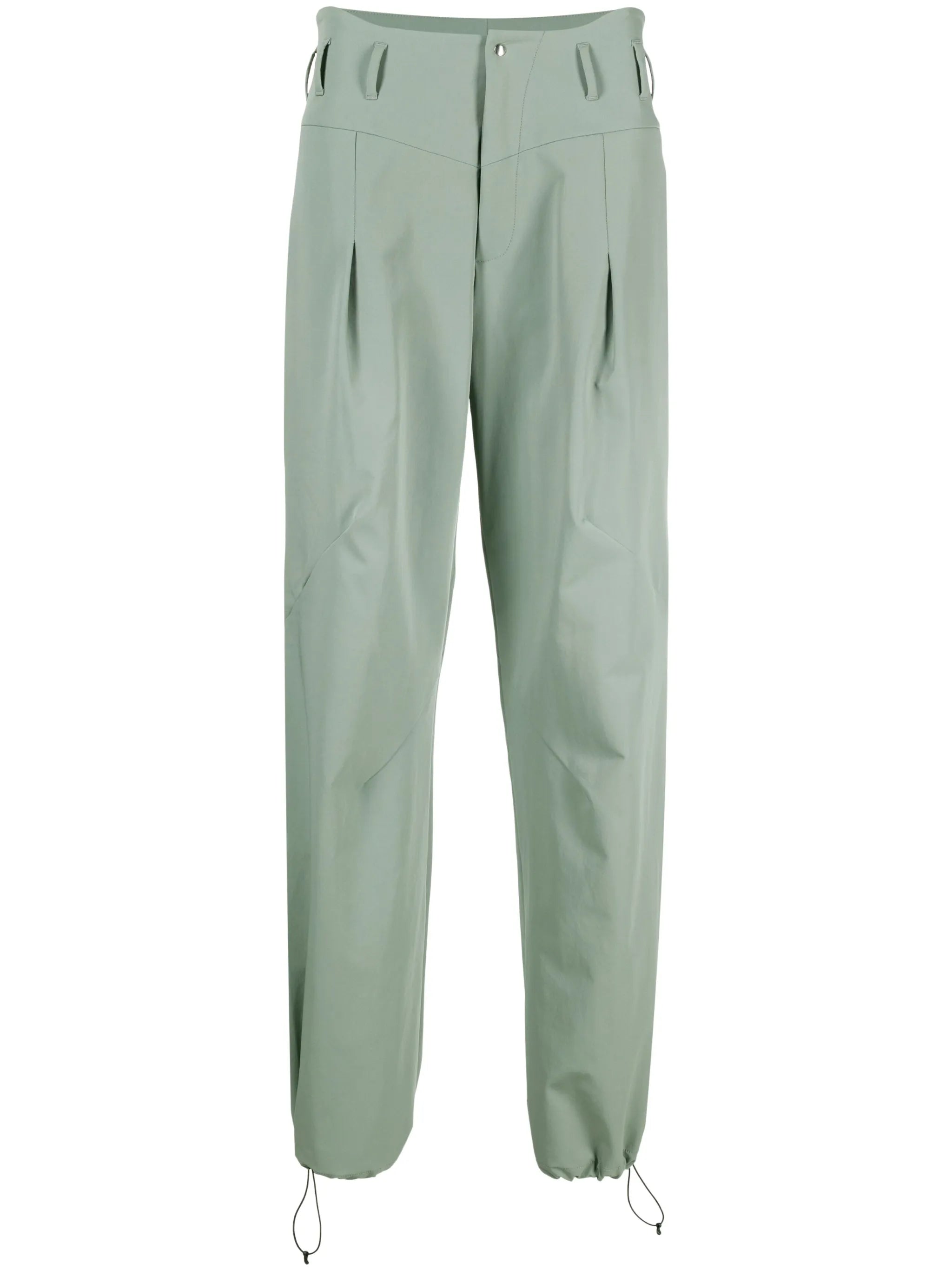 elasticated ankles tapared trousers